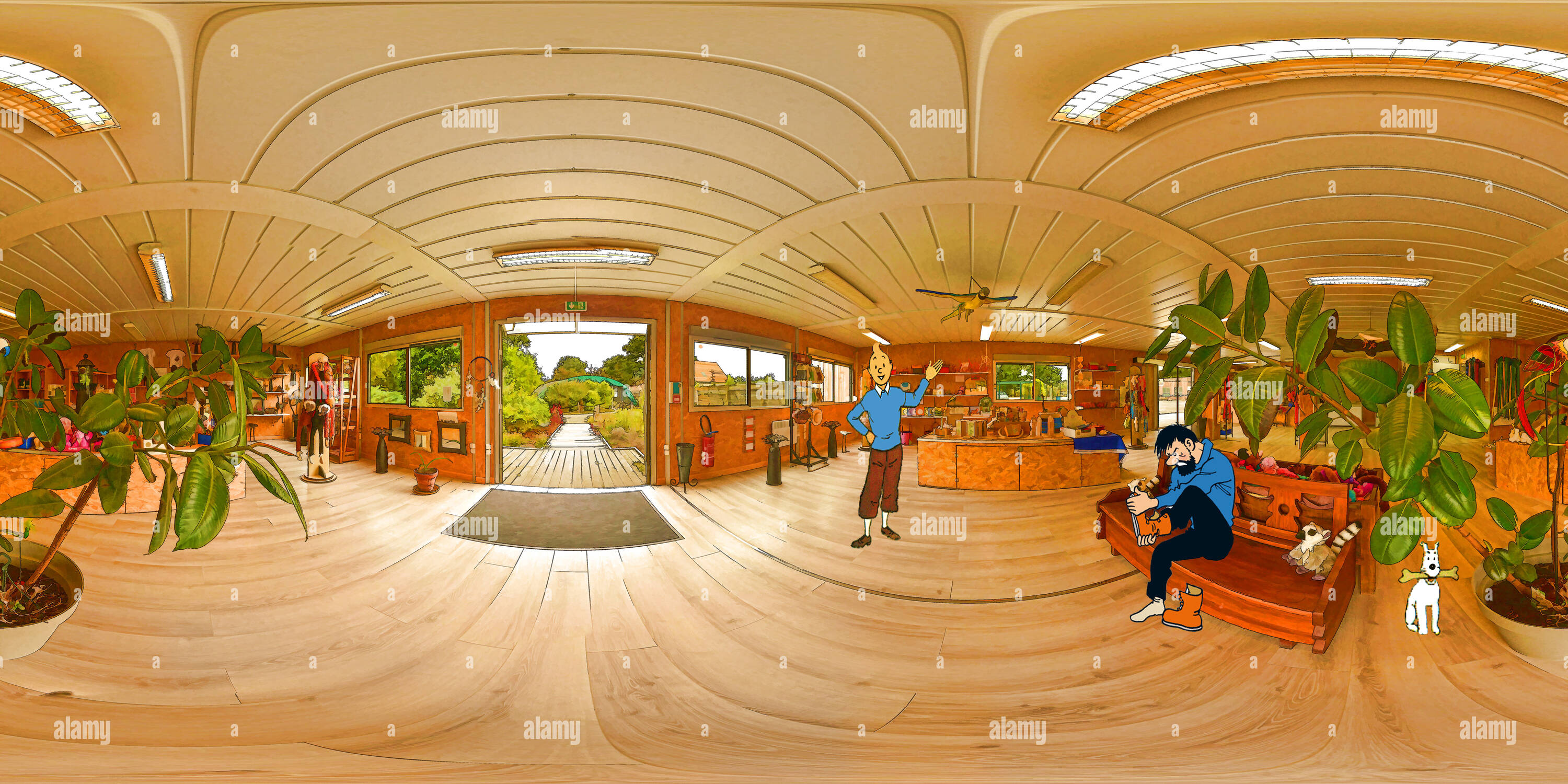 360 Grad Panorama Ansicht von Spaycific'Zoo Cartoon (72) Frankreich