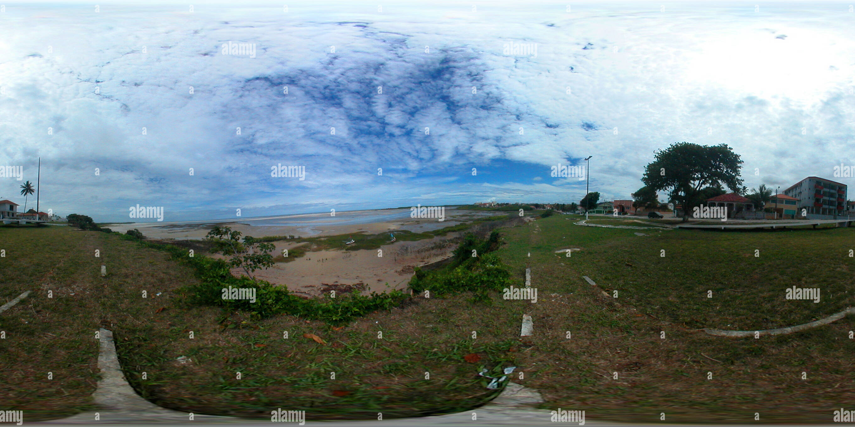 360 Grad Panorama Ansicht von Strand Salinas - Salinópolis-PA