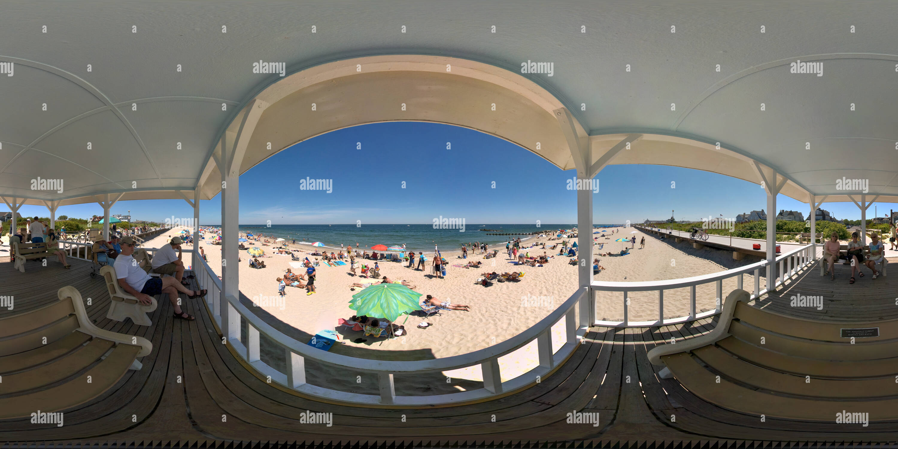 360 Grad Panorama Ansicht von Beach Pavilion, Spring Lake, NJ