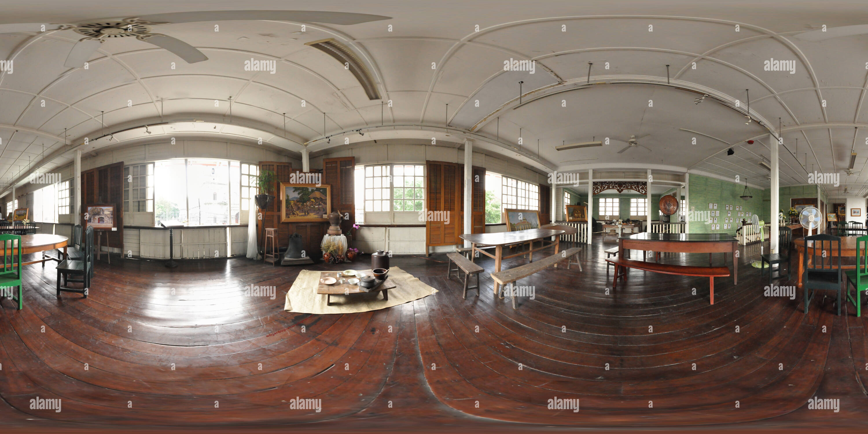 360 °-Ansicht auf Museo Ning Angeles früher Angeles City Hall - Alamy