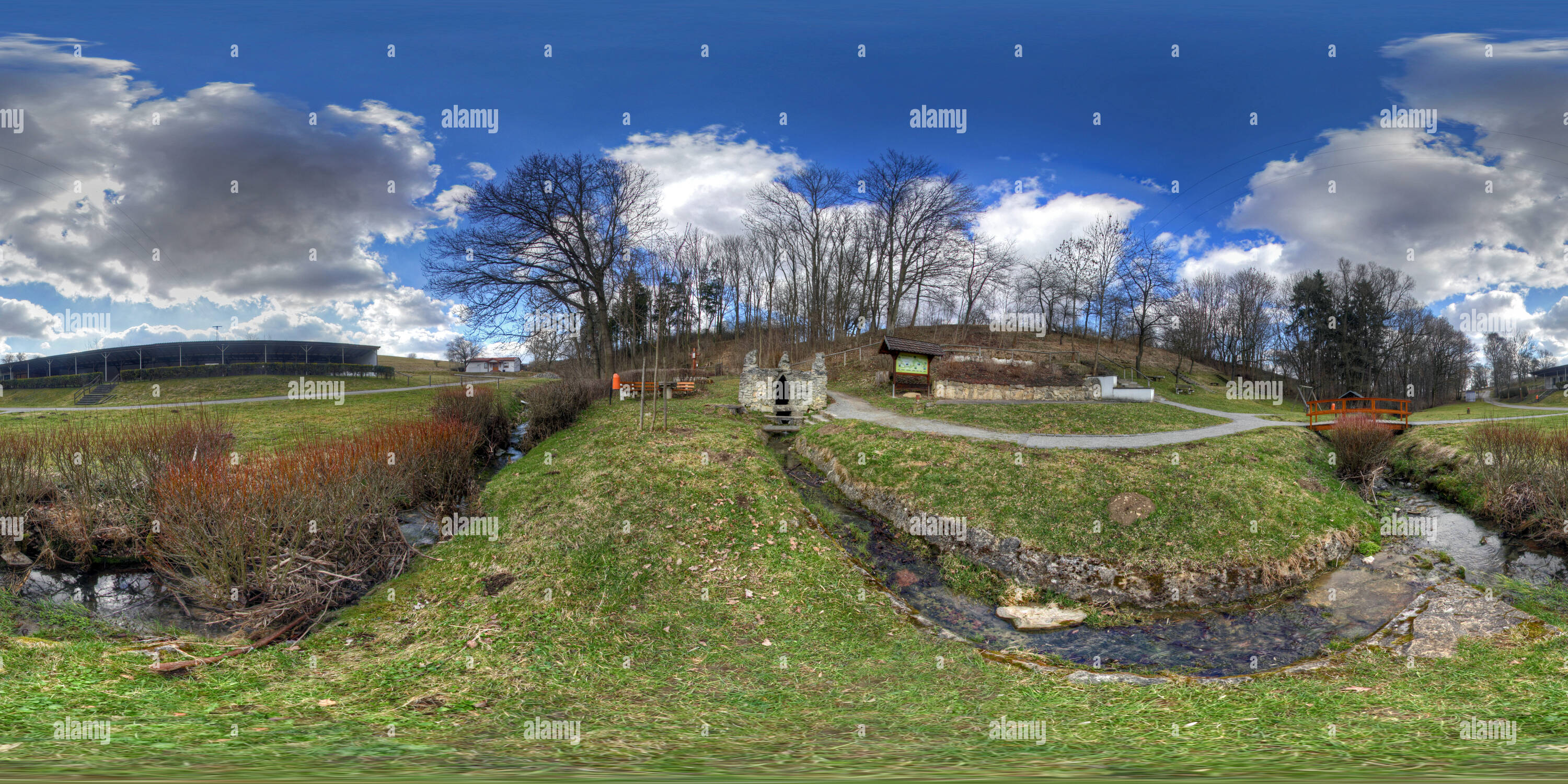 360 Grad Panorama Ansicht von Silberhausen | Eichsfeld - Unstrutquelle