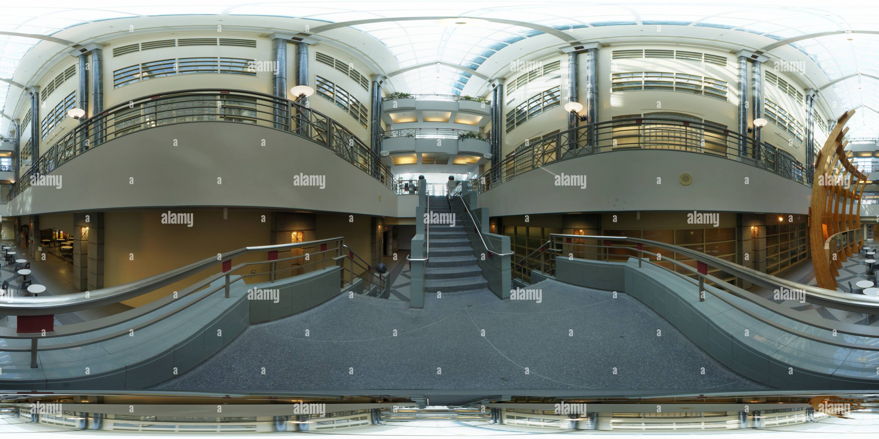 360 Grad Panorama Ansicht von Escalier, Pavillon J.-A. De Sève, Université Laval, Québec, Kanada.jpg