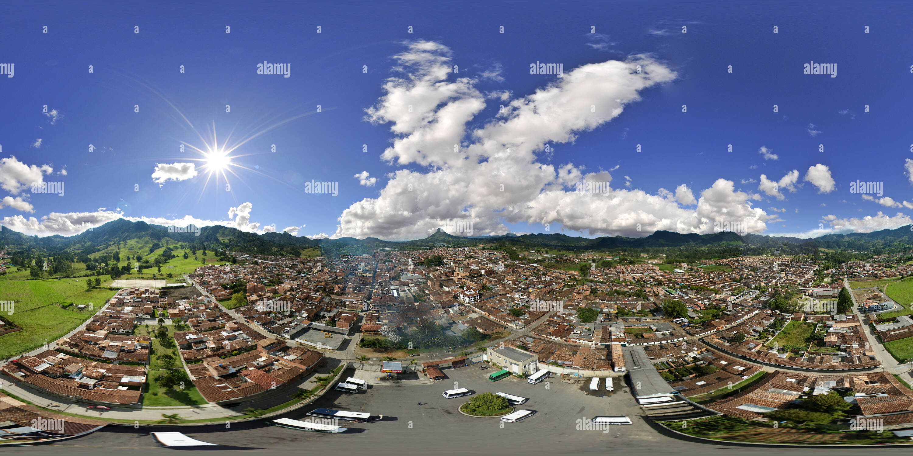 360 Grad Panorama Ansicht von Municipio de la Ceja Antioquia