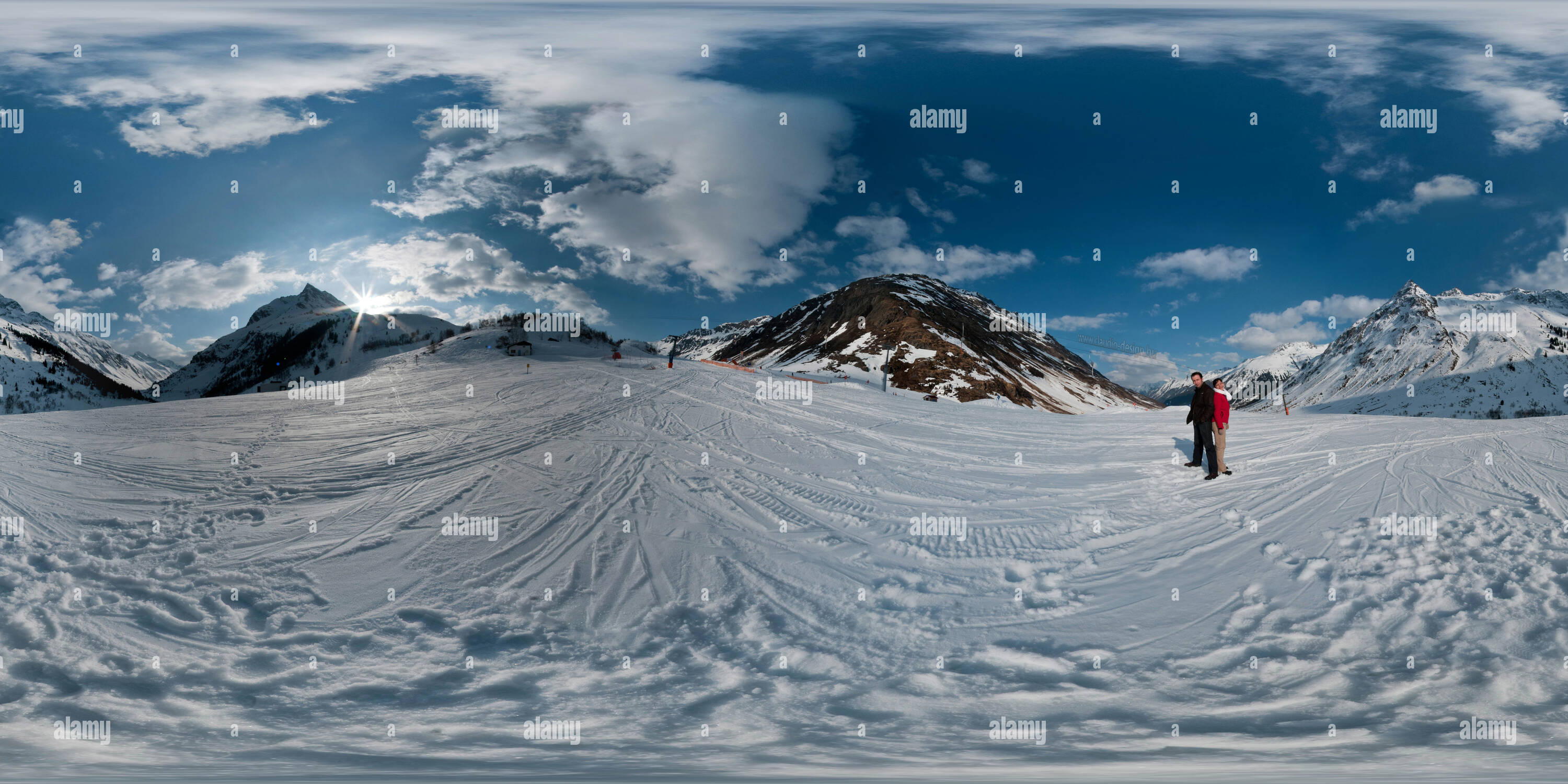 360 Grad Panorama Ansicht von Galtur-Wirl