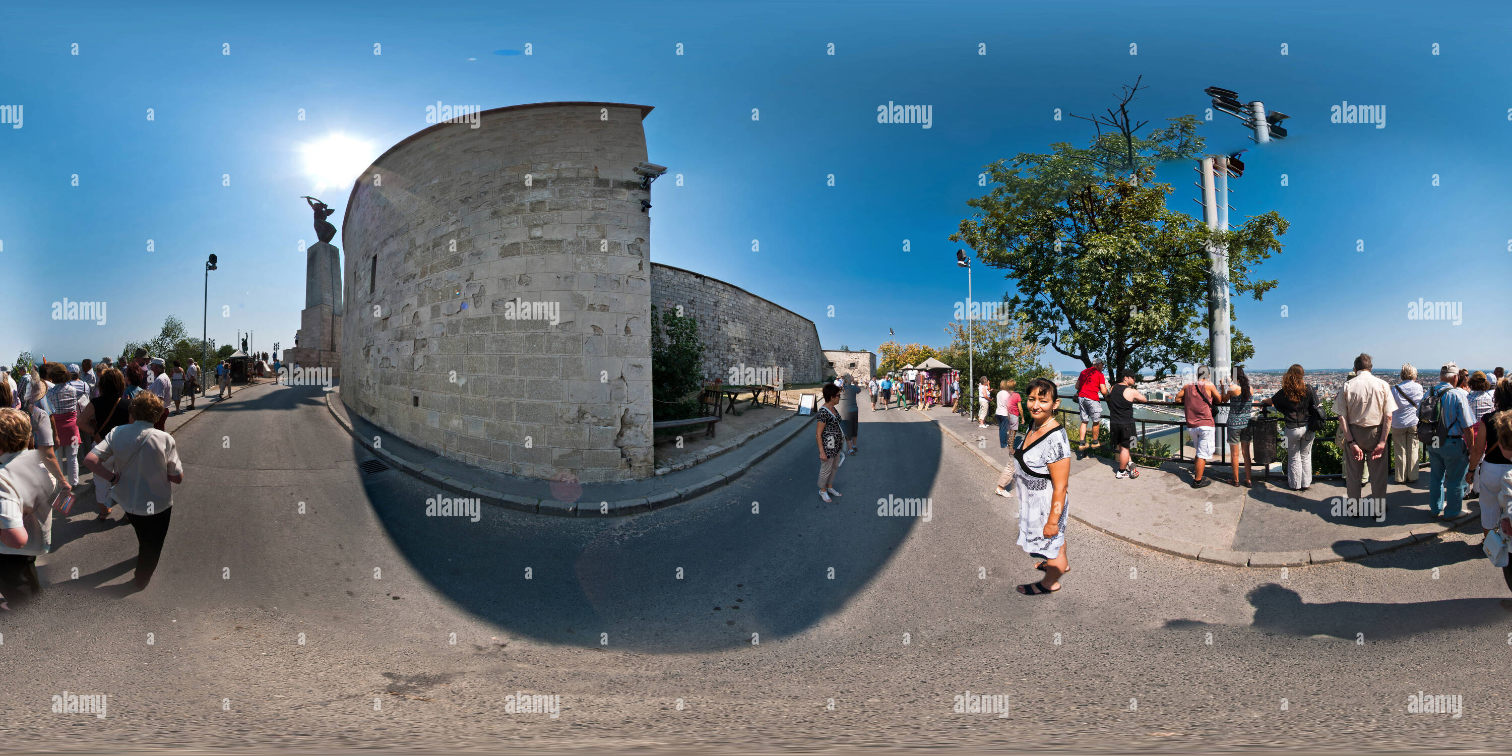 360 Grad Panorama Ansicht von Budapest,, Citadella