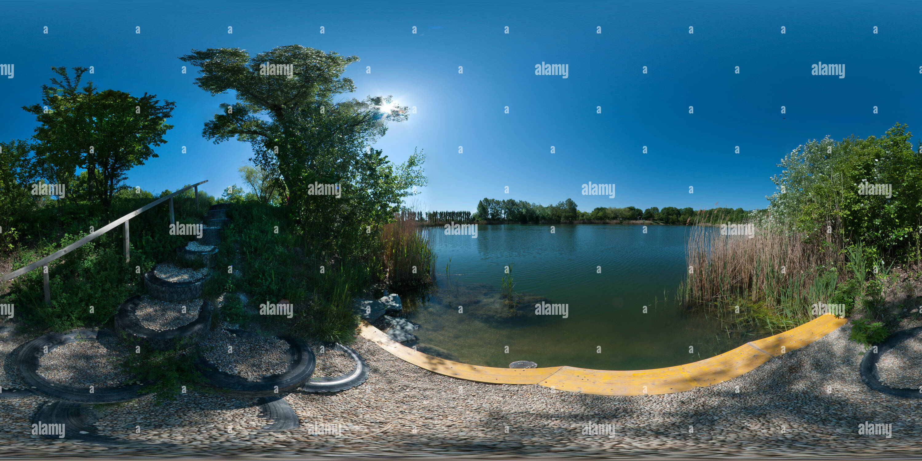 360 Grad Panorama Ansicht von Guntramsdorf Recreation Area