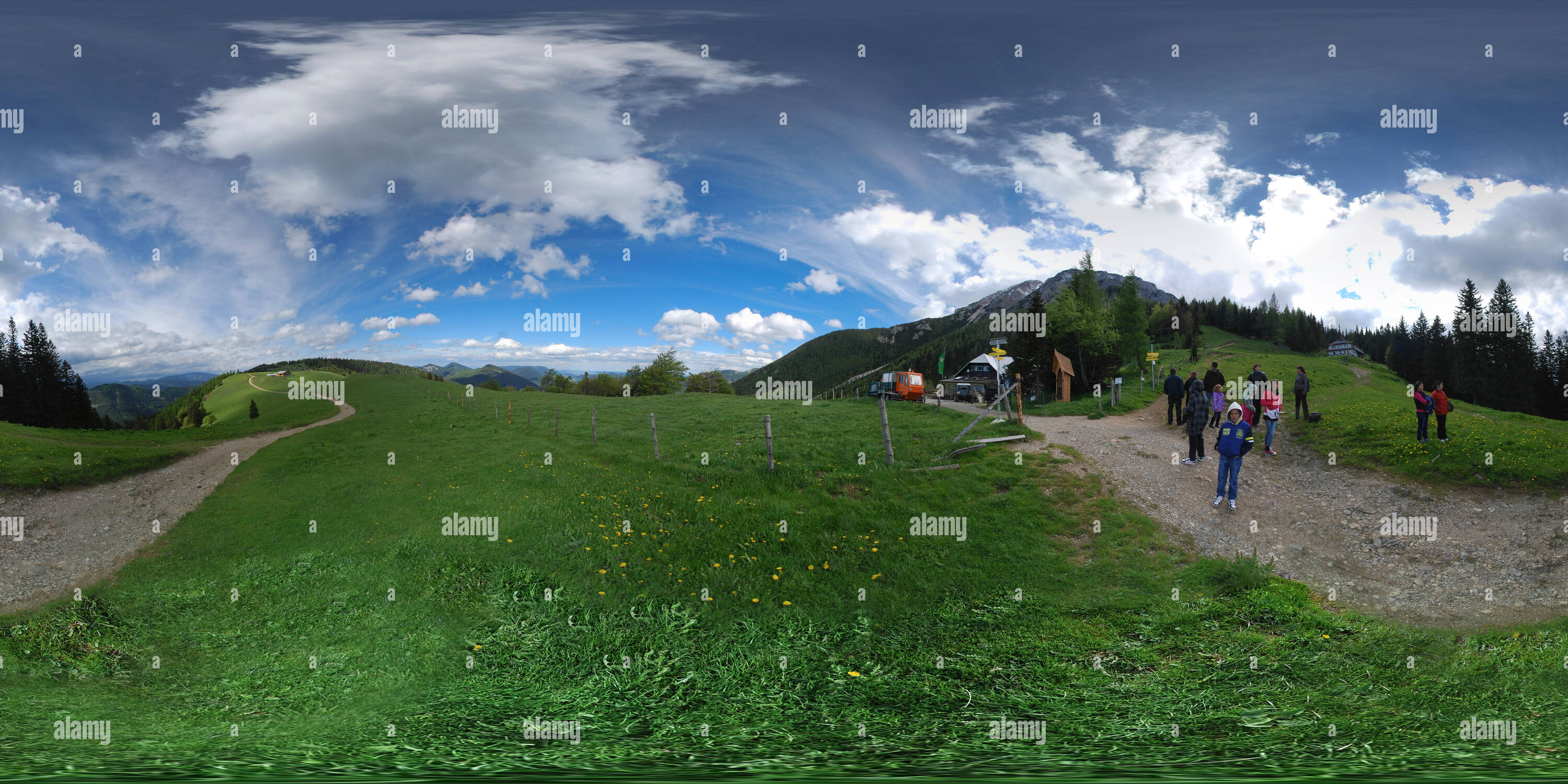 360 Grad Panorama Ansicht von Schneeberg