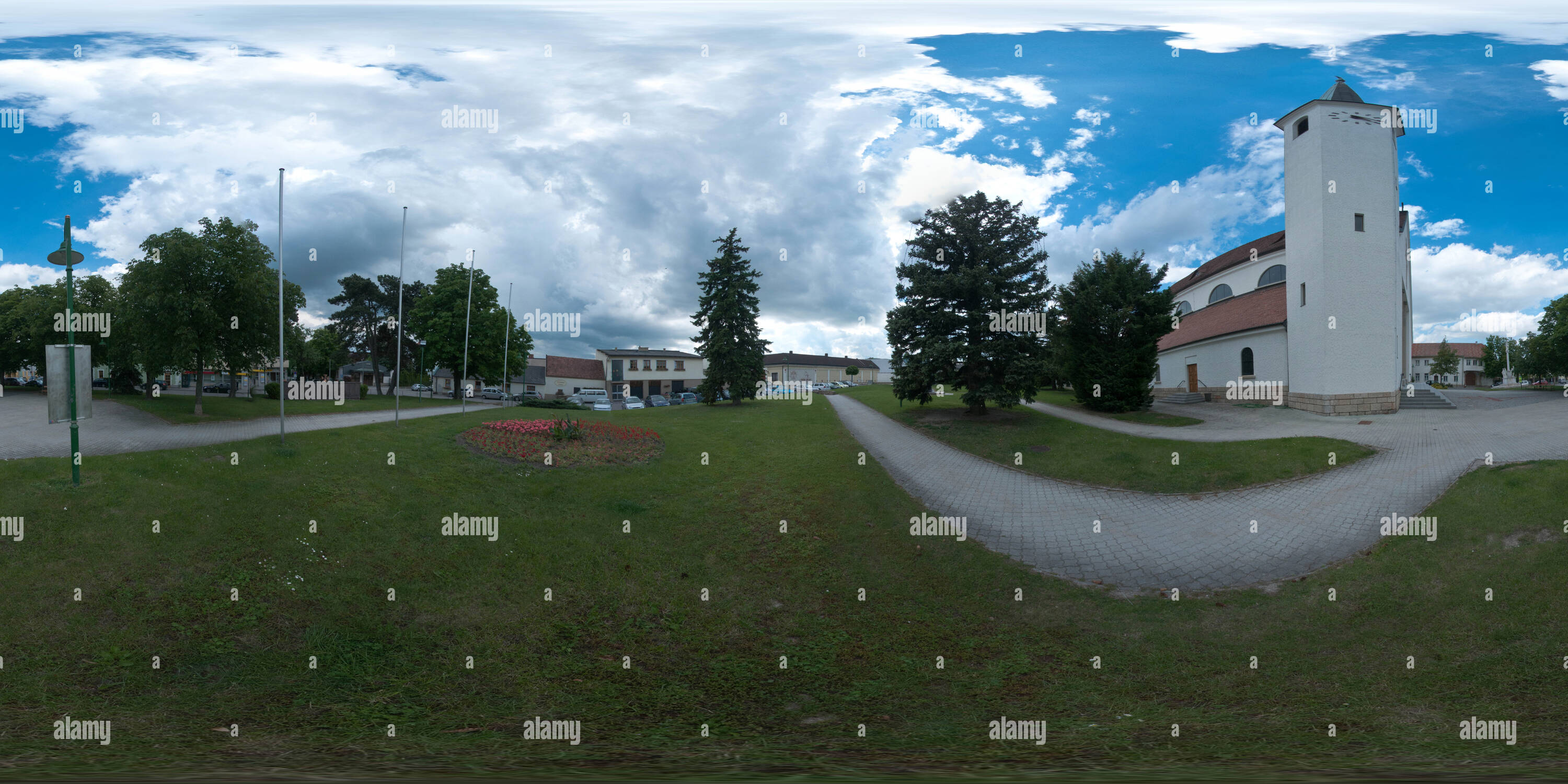 360 Grad Panorama Ansicht von Guntramsdorf Kirche