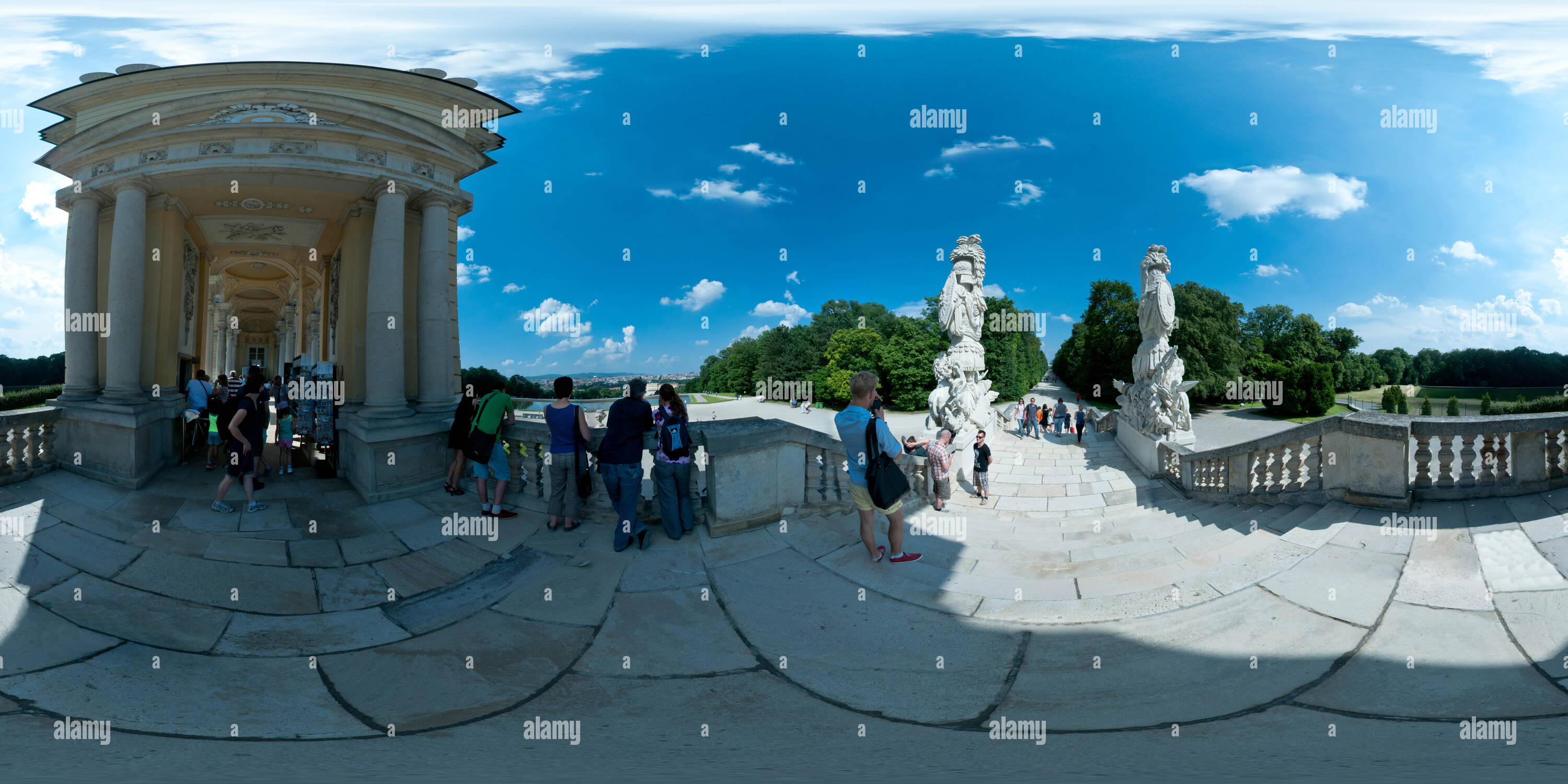 360 Grad Panorama Ansicht von Glorieta Schönbrunn