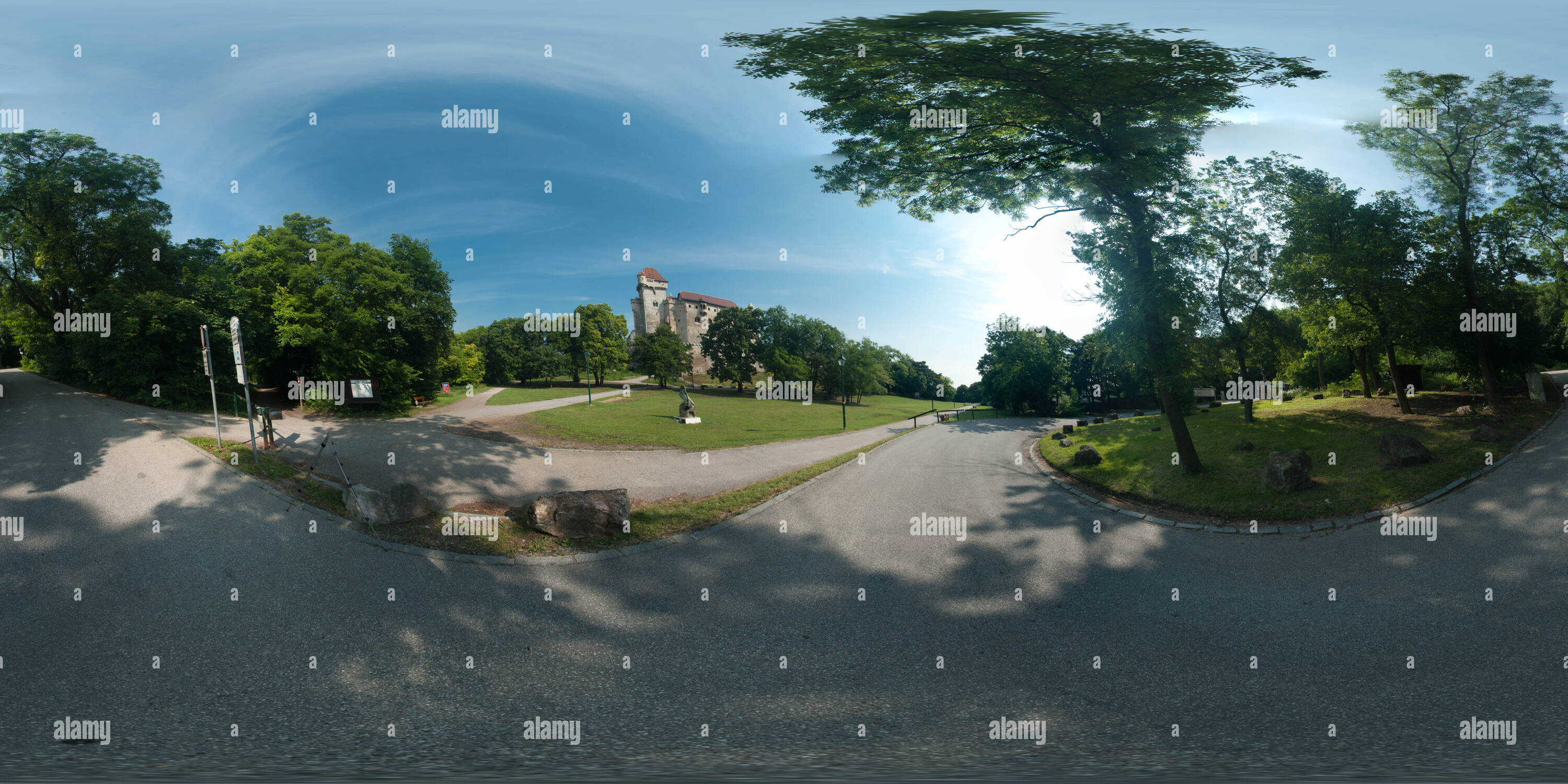 360 Grad Panorama Ansicht von Burg Liechtenstein