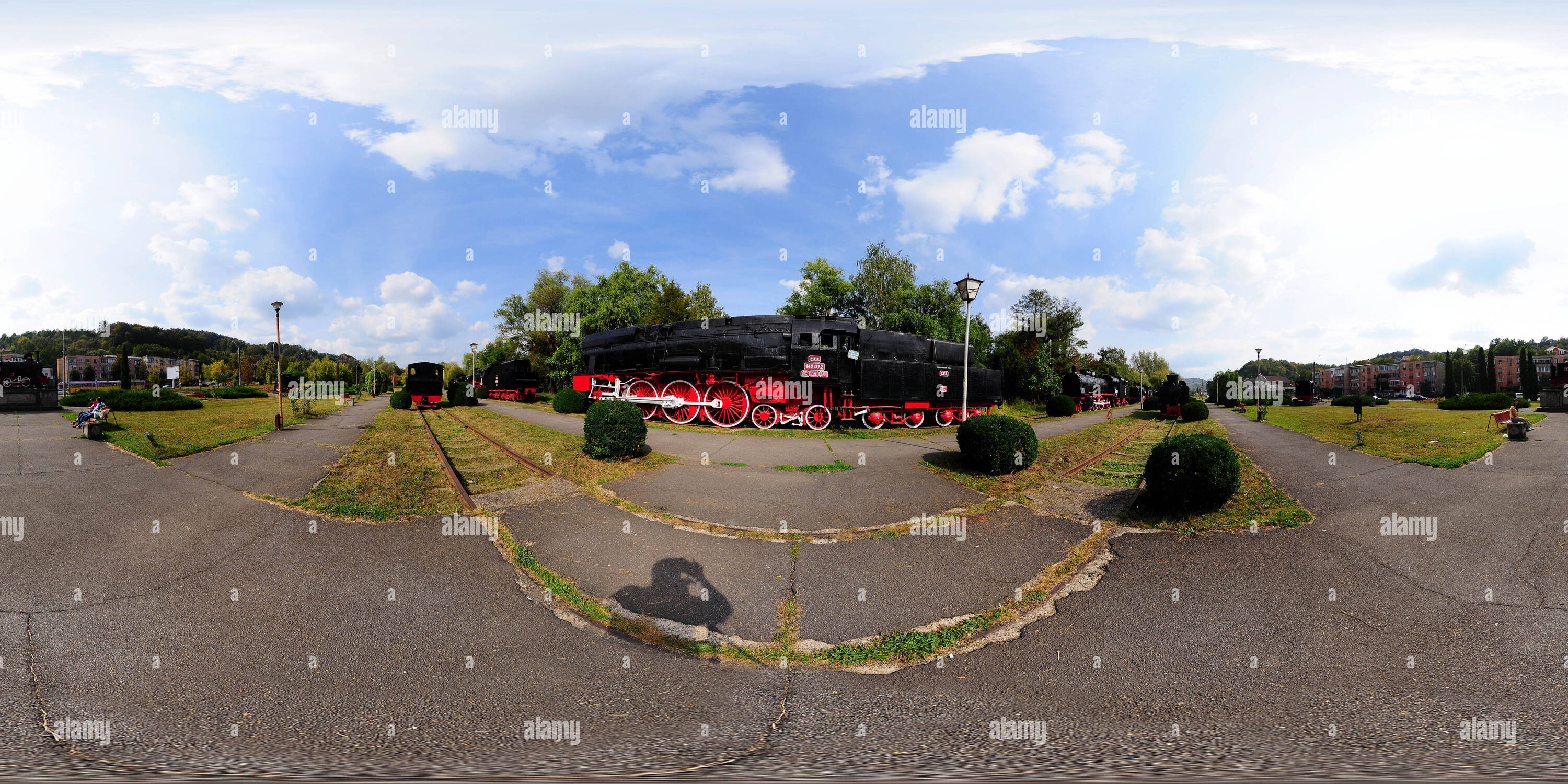 360 Grad Panorama Ansicht von Die Lokomotive Museum in Resita