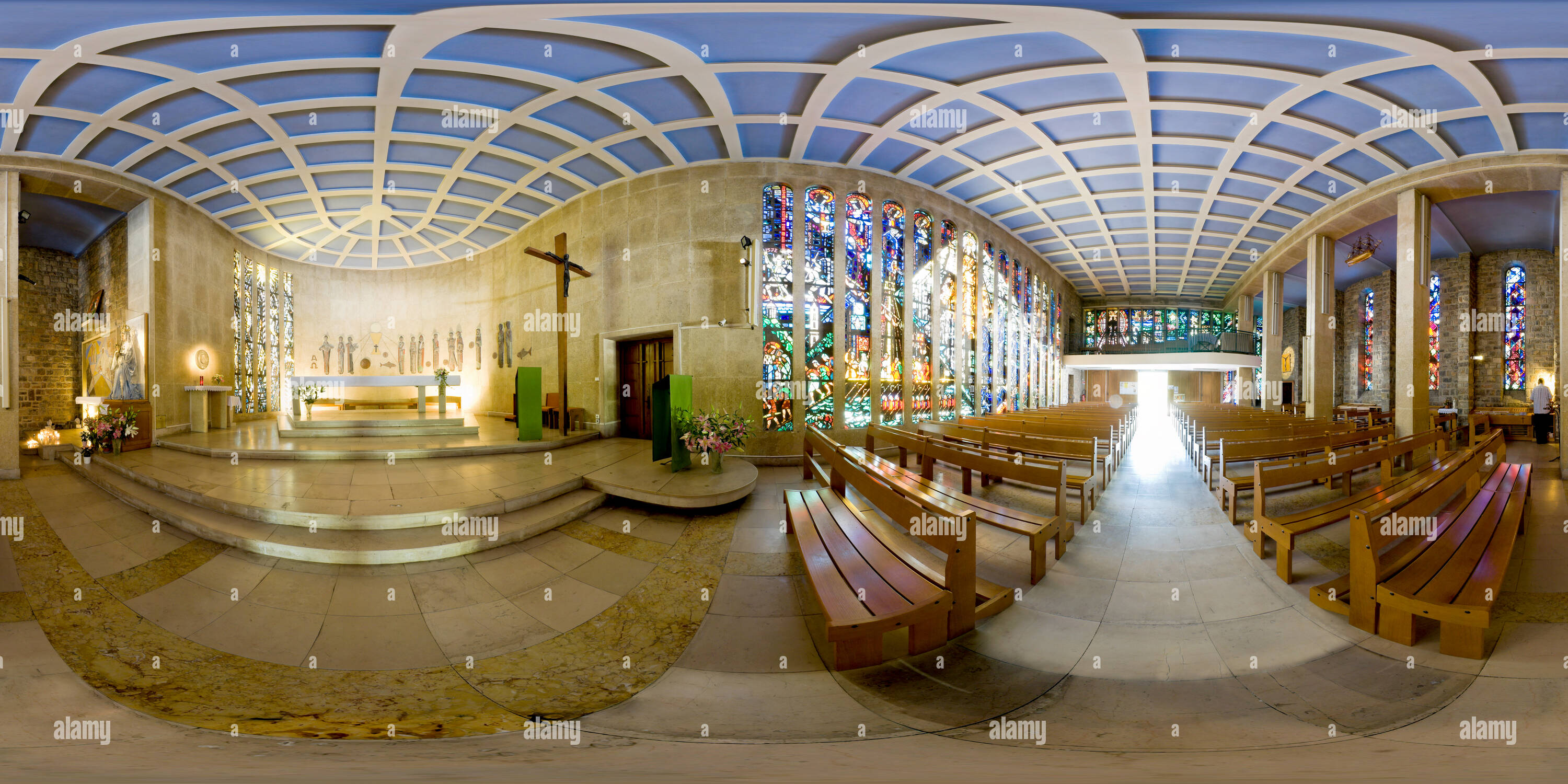 360 Grad Panorama Ansicht von Eglise Notre-Dame de Consolation