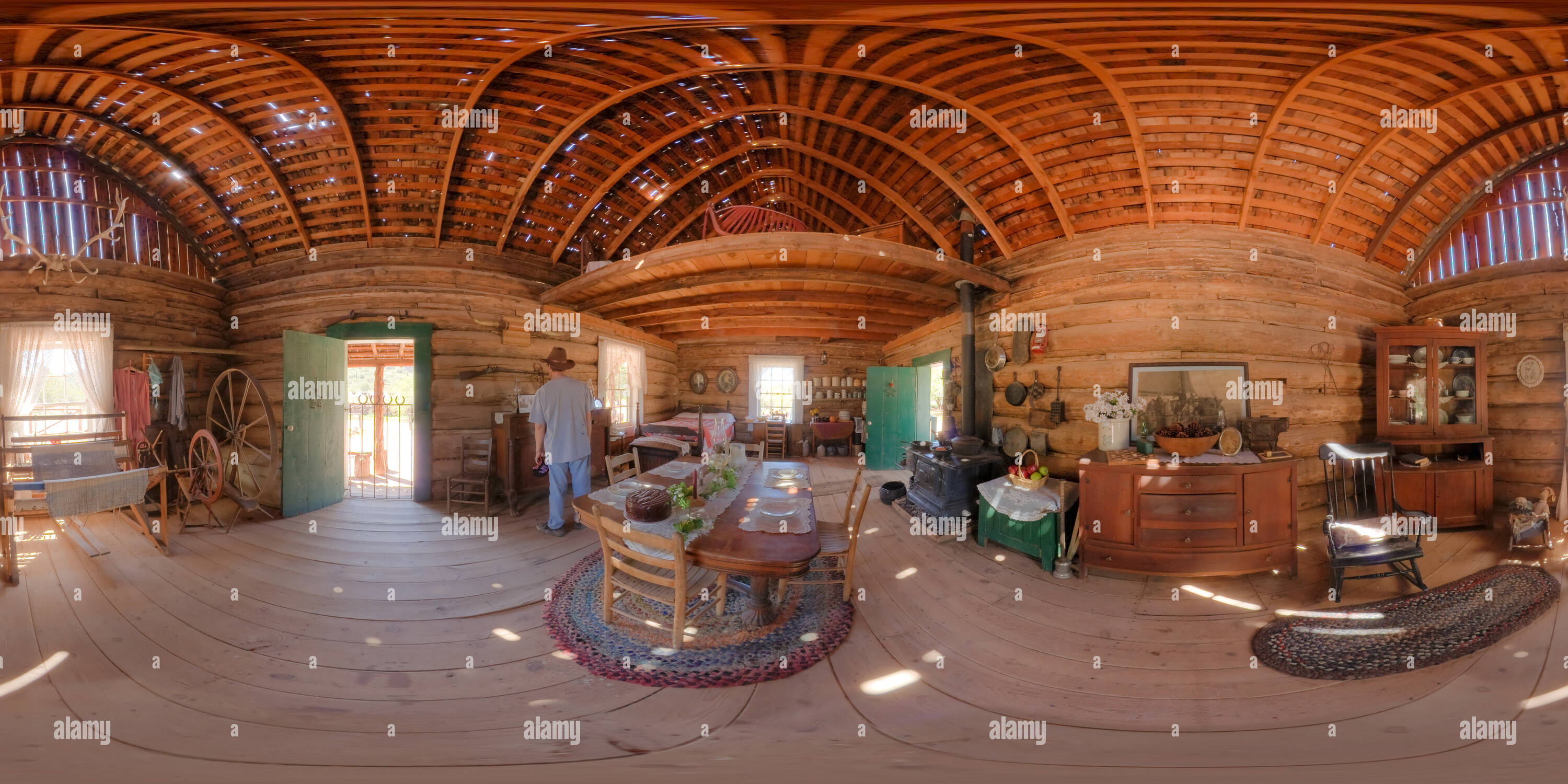 360 Grad Panorama Ansicht von Nördliche Haus - Pioneer Village