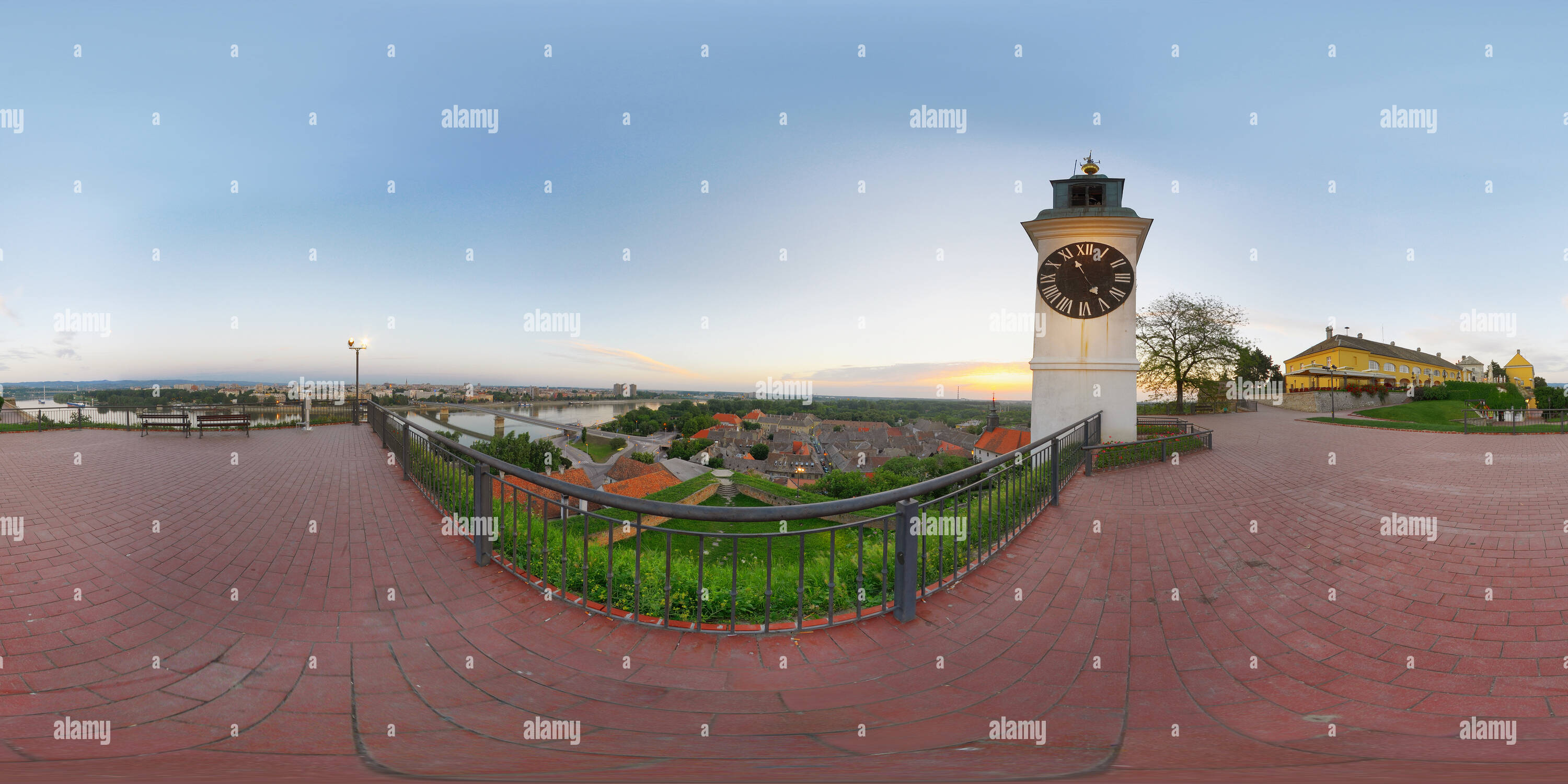 360 Grad Panorama Ansicht von Clock Tower