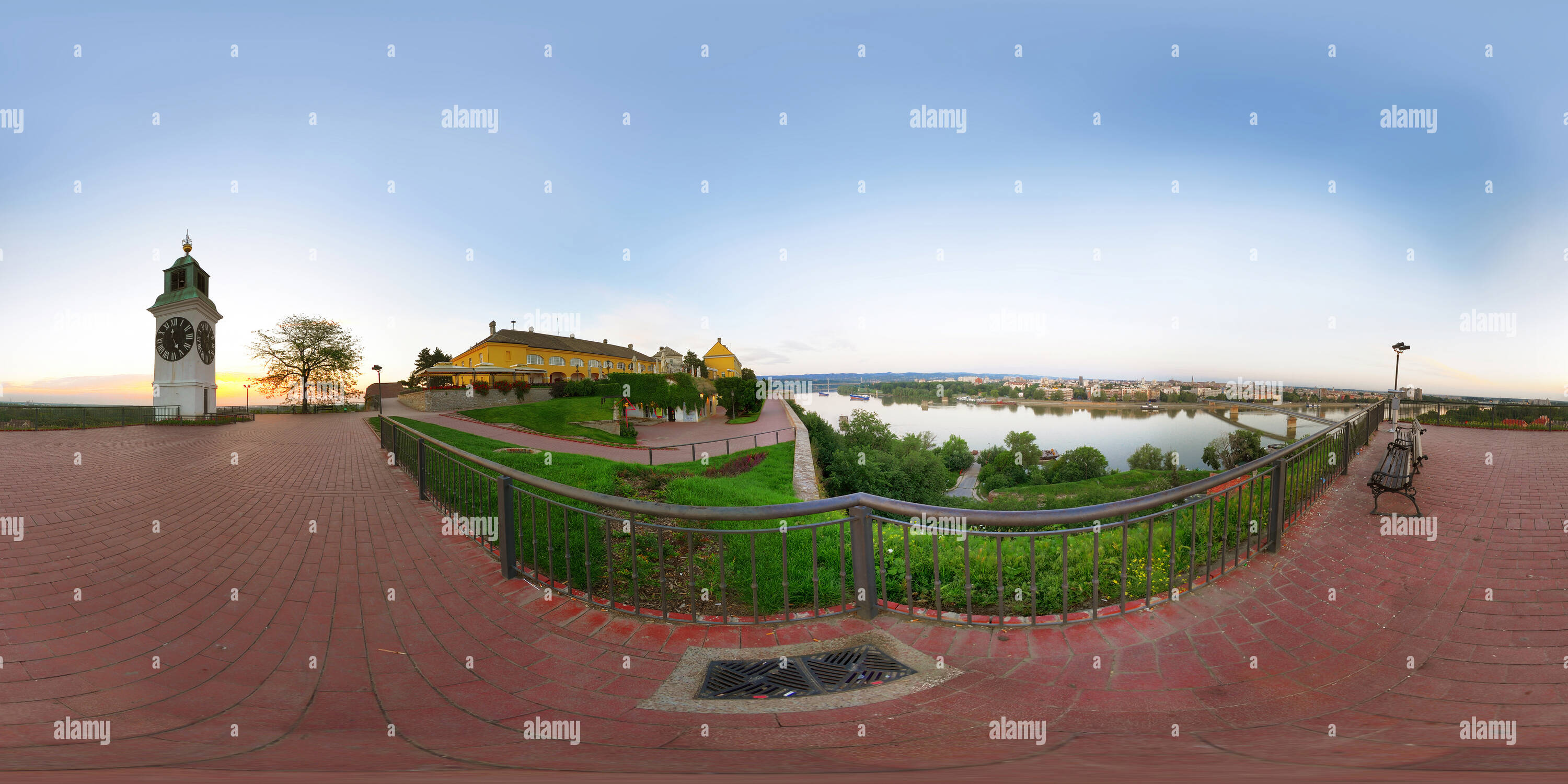 360 Grad Panorama Ansicht von Clock Tower