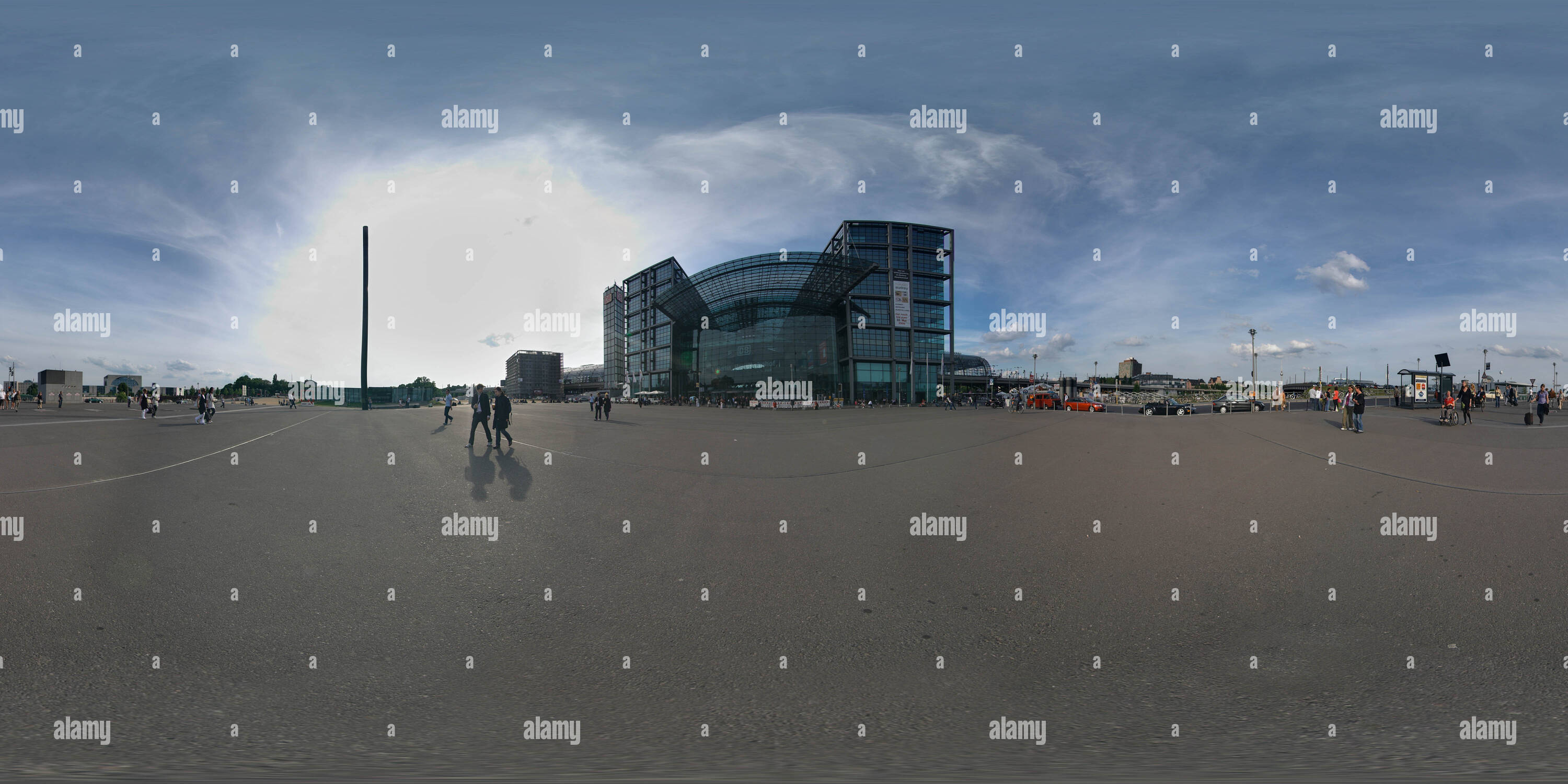 360 Grad Panorama Ansicht von Berlin Hauptbahnhof