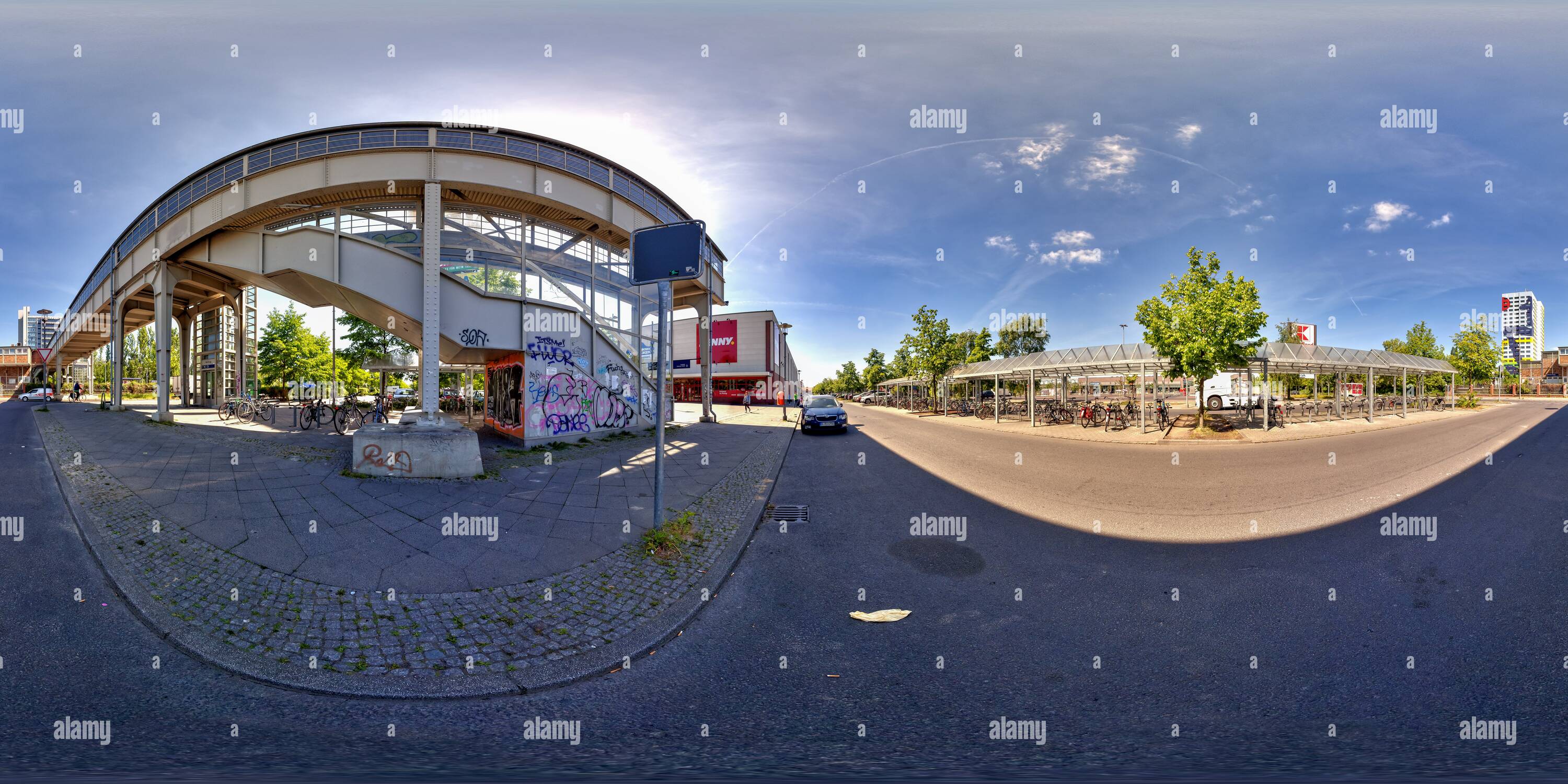 360 Grad Panorama Ansicht von Berlin Storkower Strasse