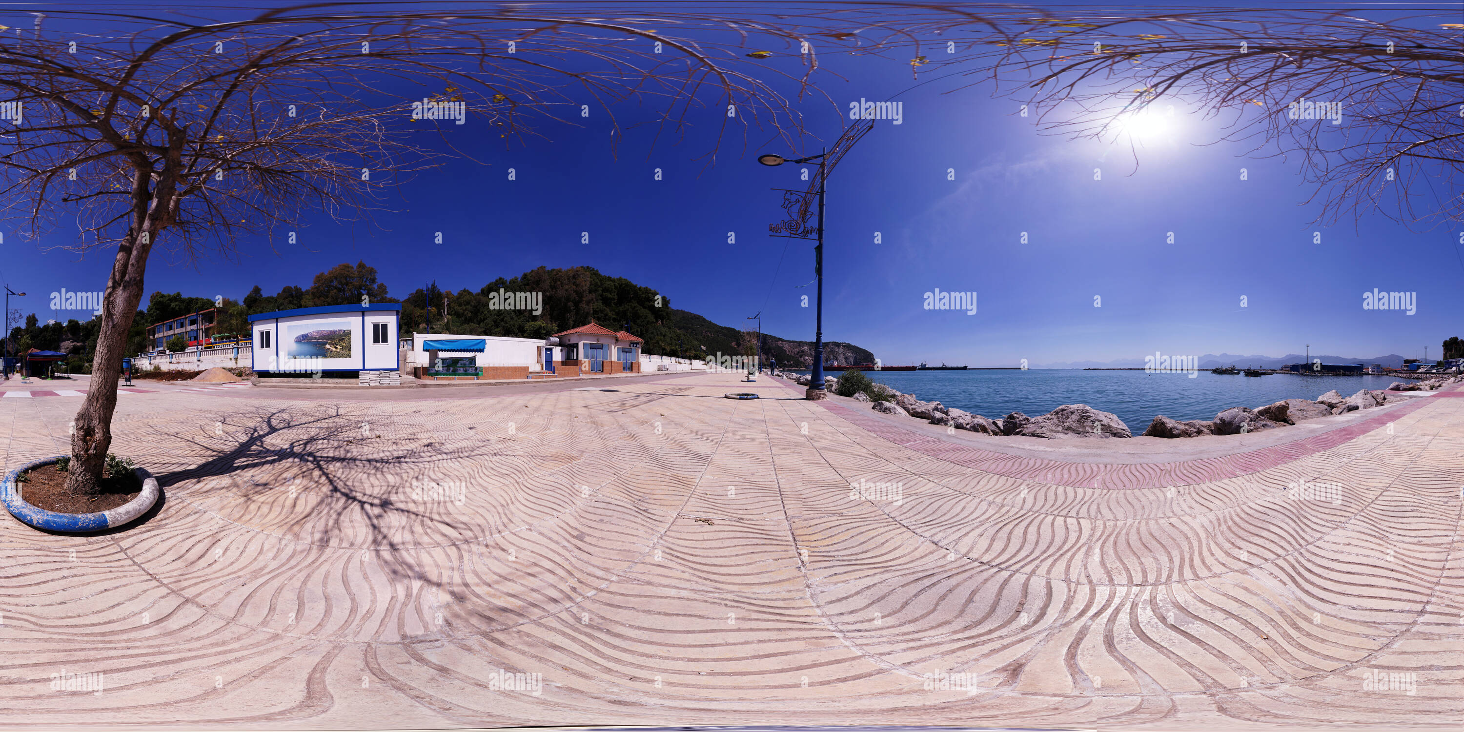 360 °Ansicht auf Sidi Abdelkader Küste von bejaia Alamy