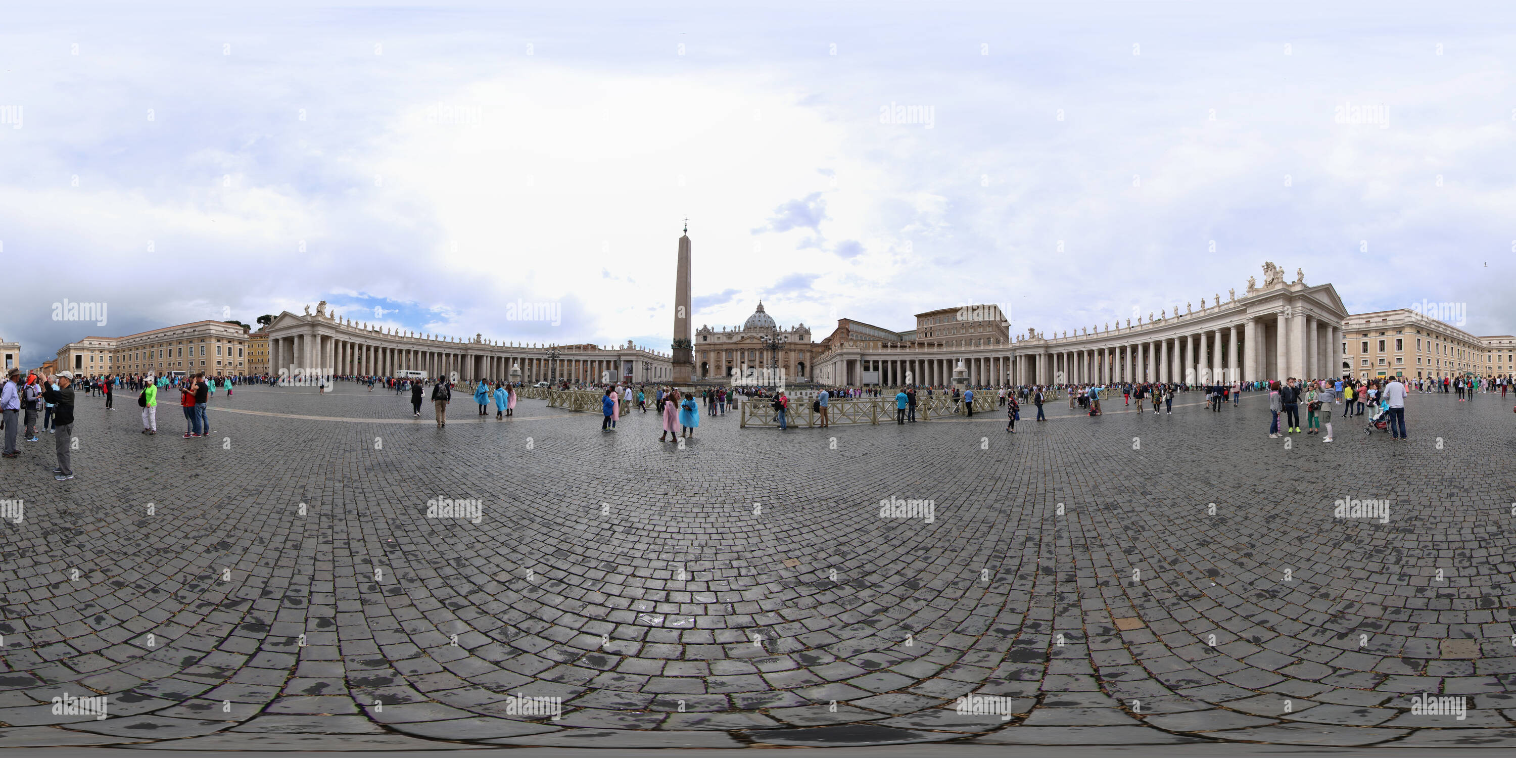 360 Grad Panorama Ansicht von Piazza San Pietro Vatikan