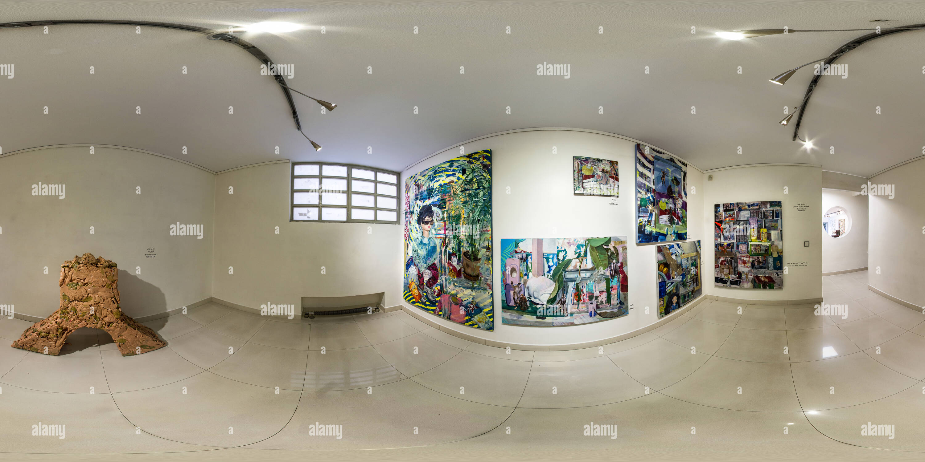 360 Grad Panorama Ansicht von Aaran Art Gallery Jul 2015 Teheran Virtuelle oder reale 06.