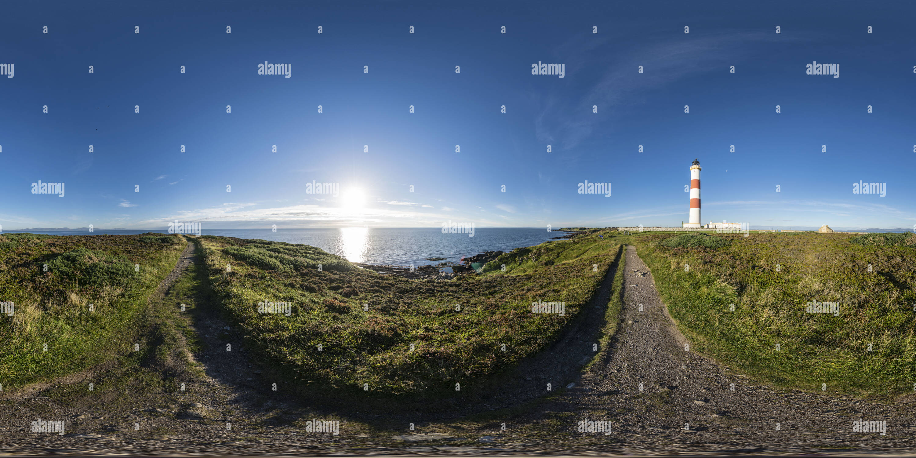 360 Grad Panorama Ansicht von Halbinsel tarbat Ness