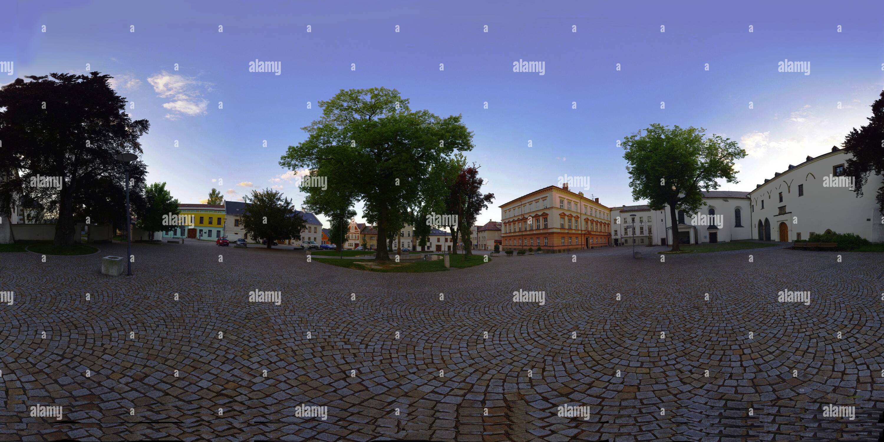 360 Grad Panorama Ansicht von Jirasek square Lanškroun