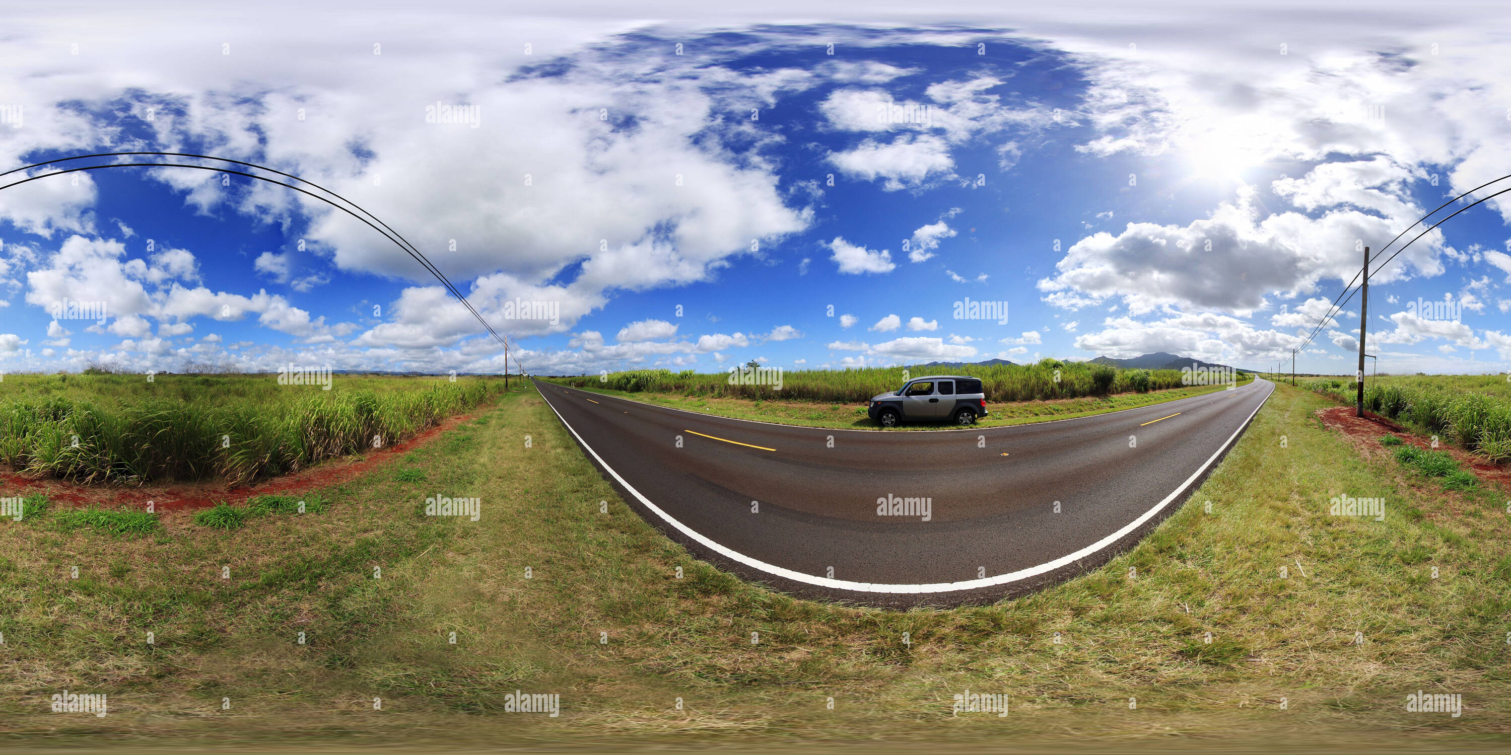 360 Grad Panorama Ansicht von Farrington Highway