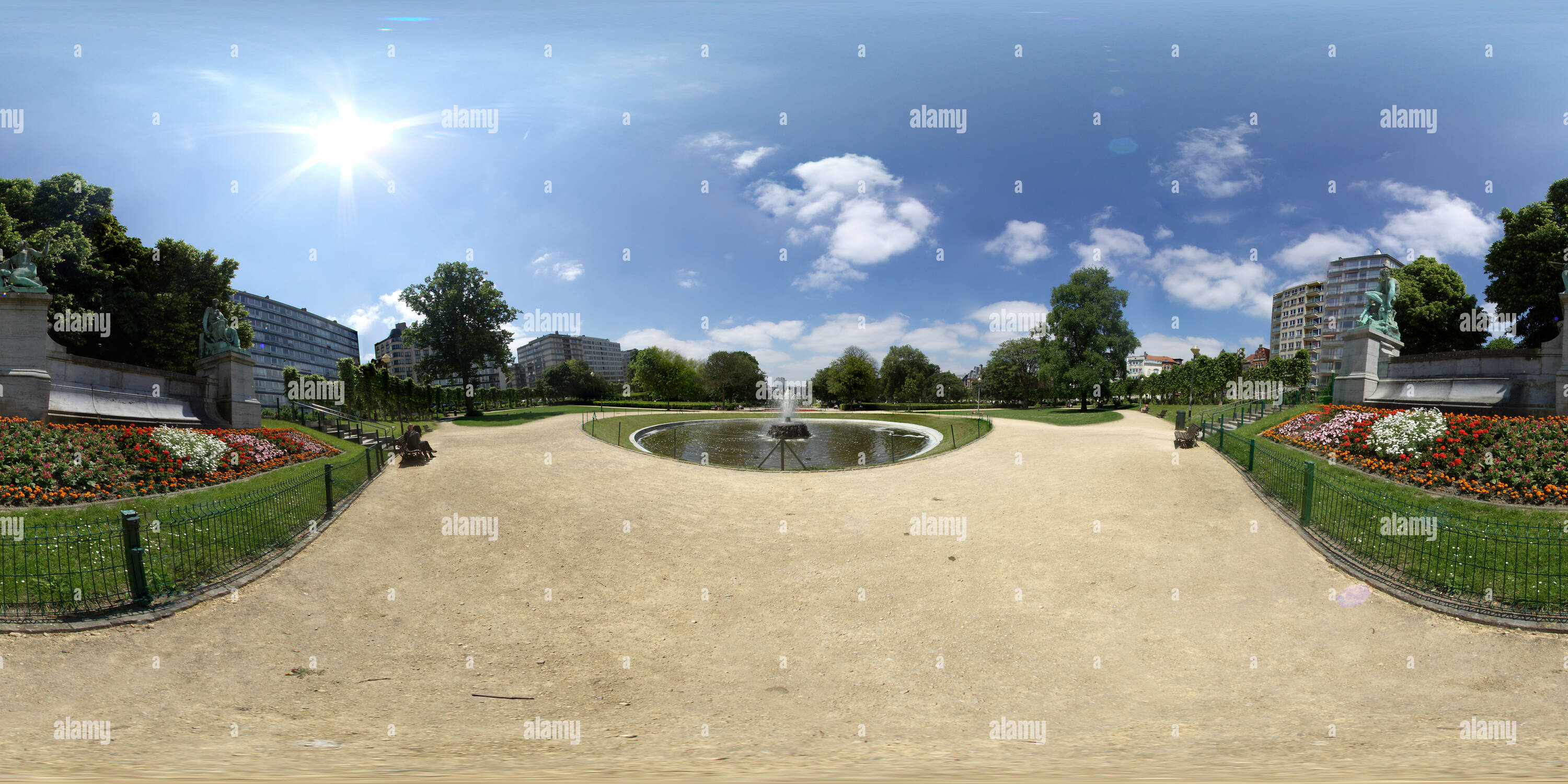 360 Grad Panorama Ansicht von Square Ambiorix
