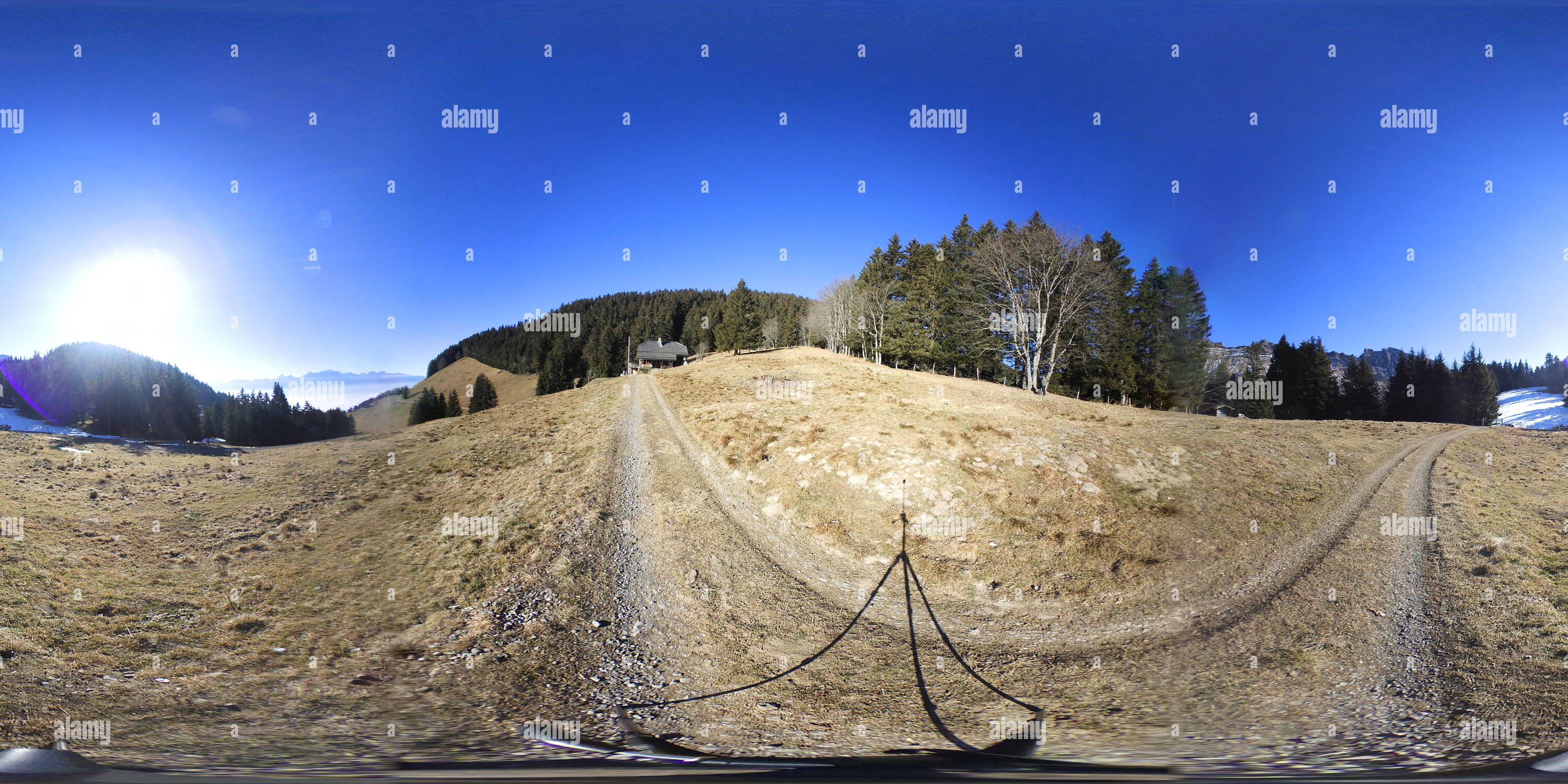 360 Grad Panorama Ansicht von La Planiaz