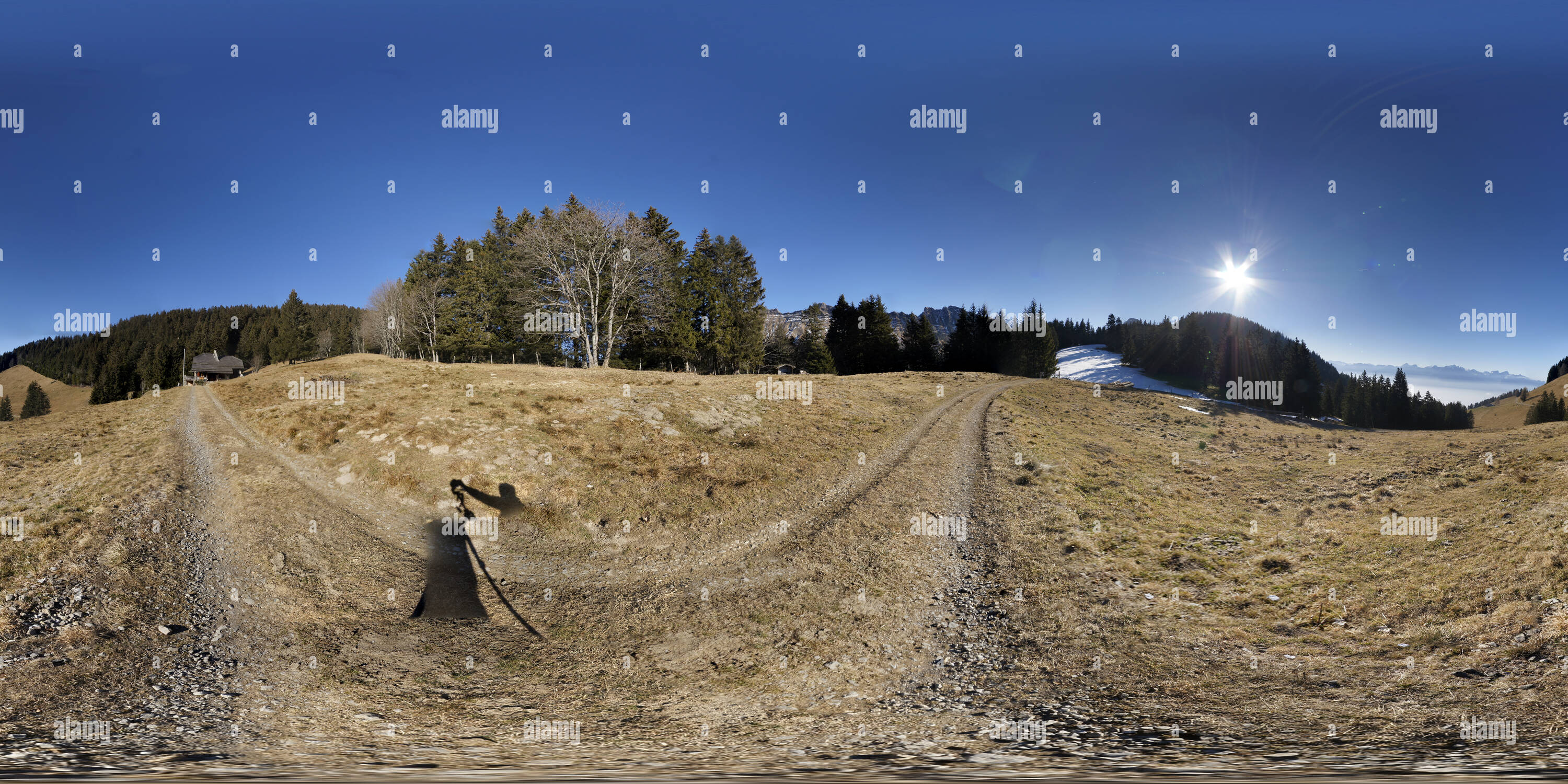 360 Grad Panorama Ansicht von La Planiaz