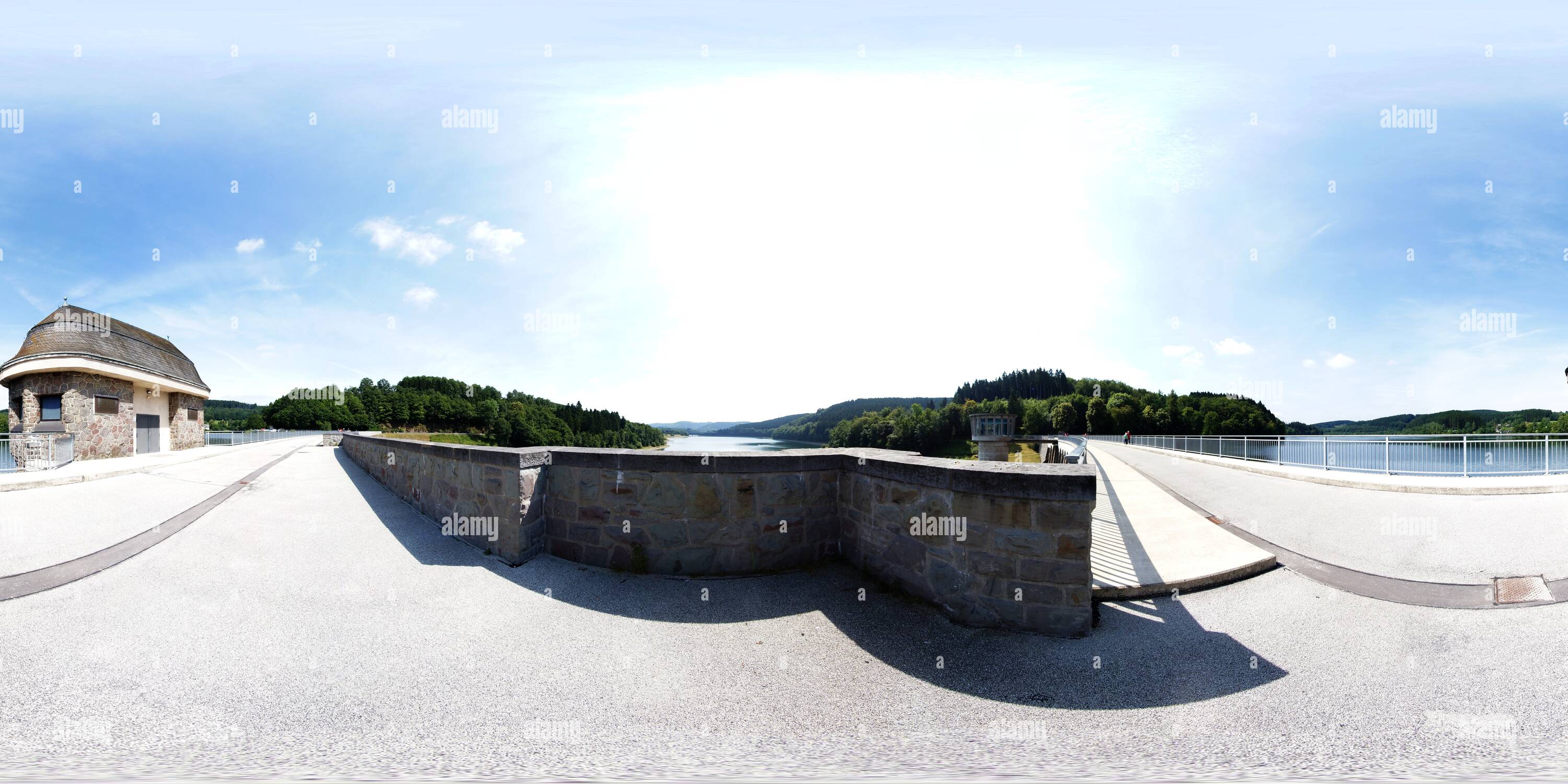 360 Grad Panorama Ansicht von Listertalsperre