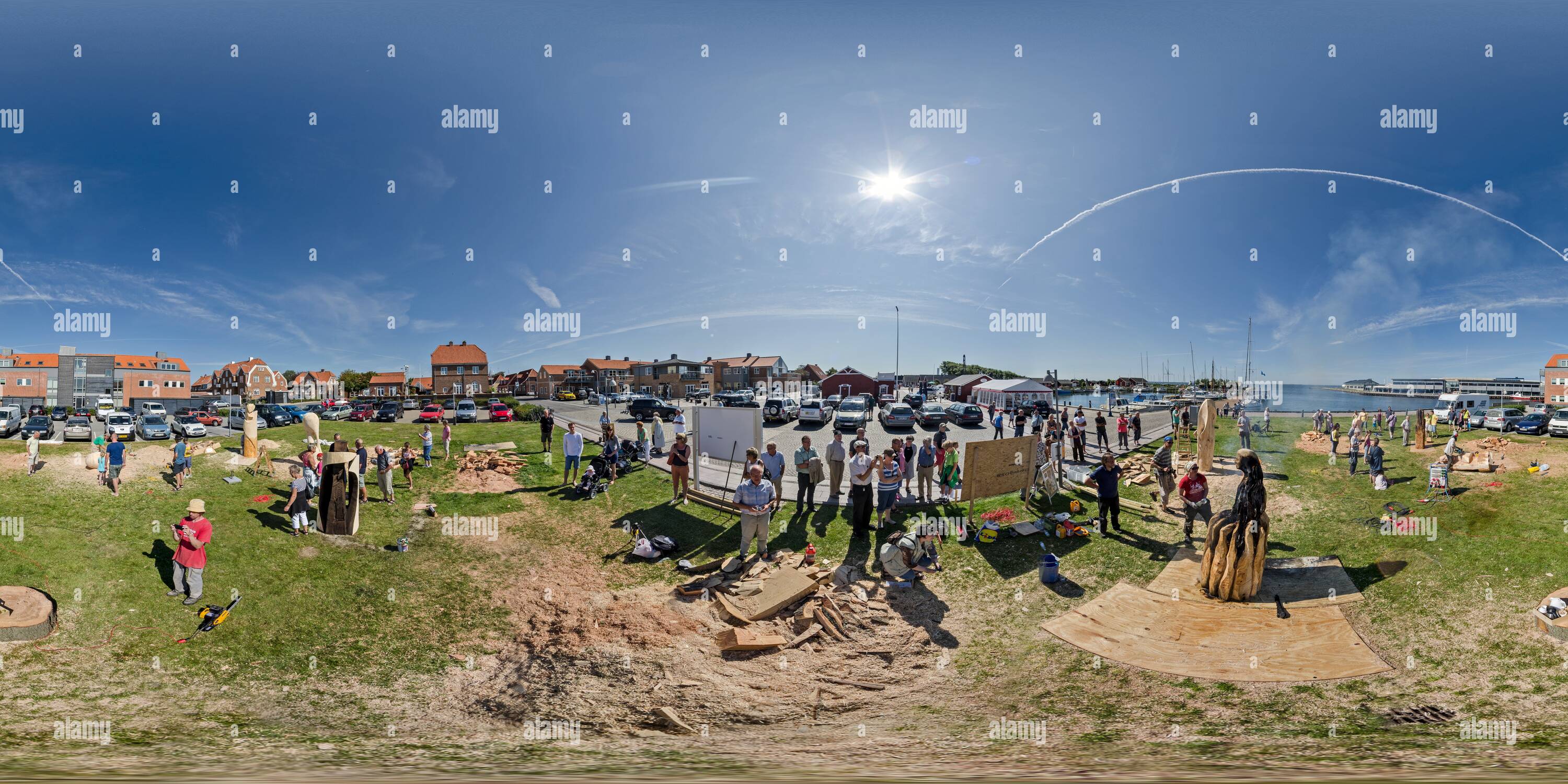 360 Grad Panorama Ansicht von Die Skulptur Brennen