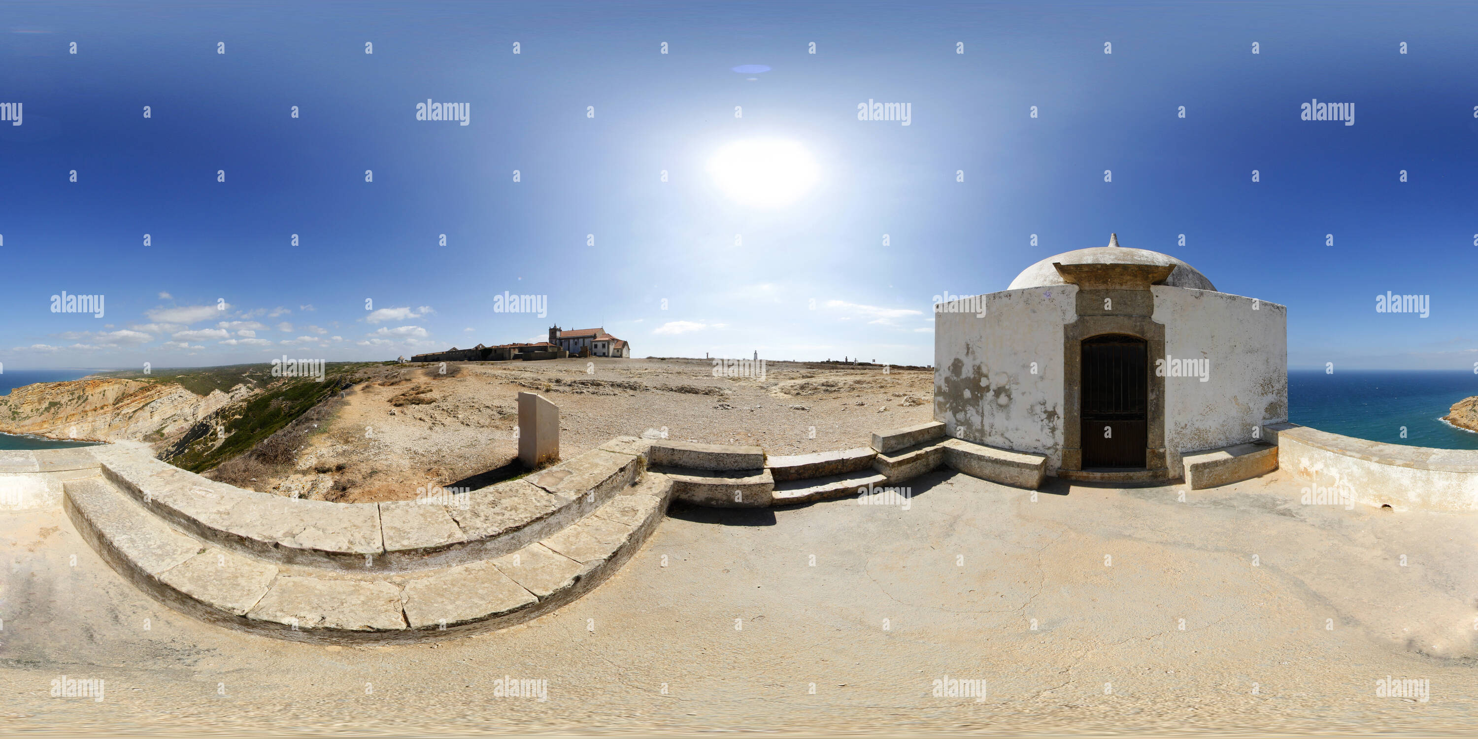 360 Grad Panorama Ansicht von Santuario Cabo Espichel
