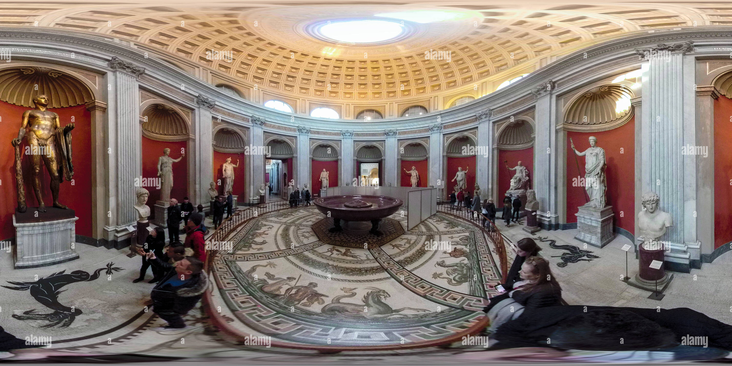 360 Grad Panorama Ansicht von Herkules der Theater des Pompeius (Vatikanische Museen)