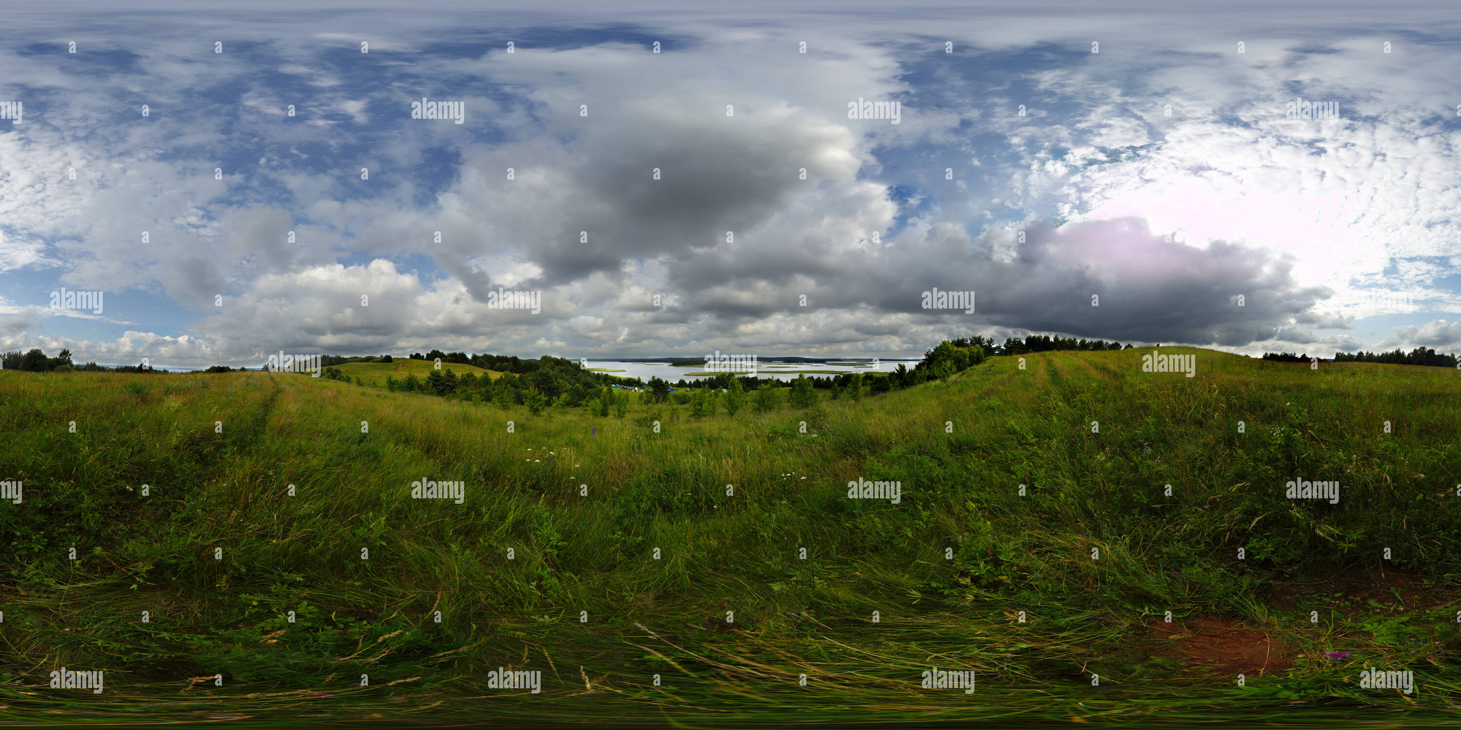 360 Grad Panorama Ansicht von Braslav Seen