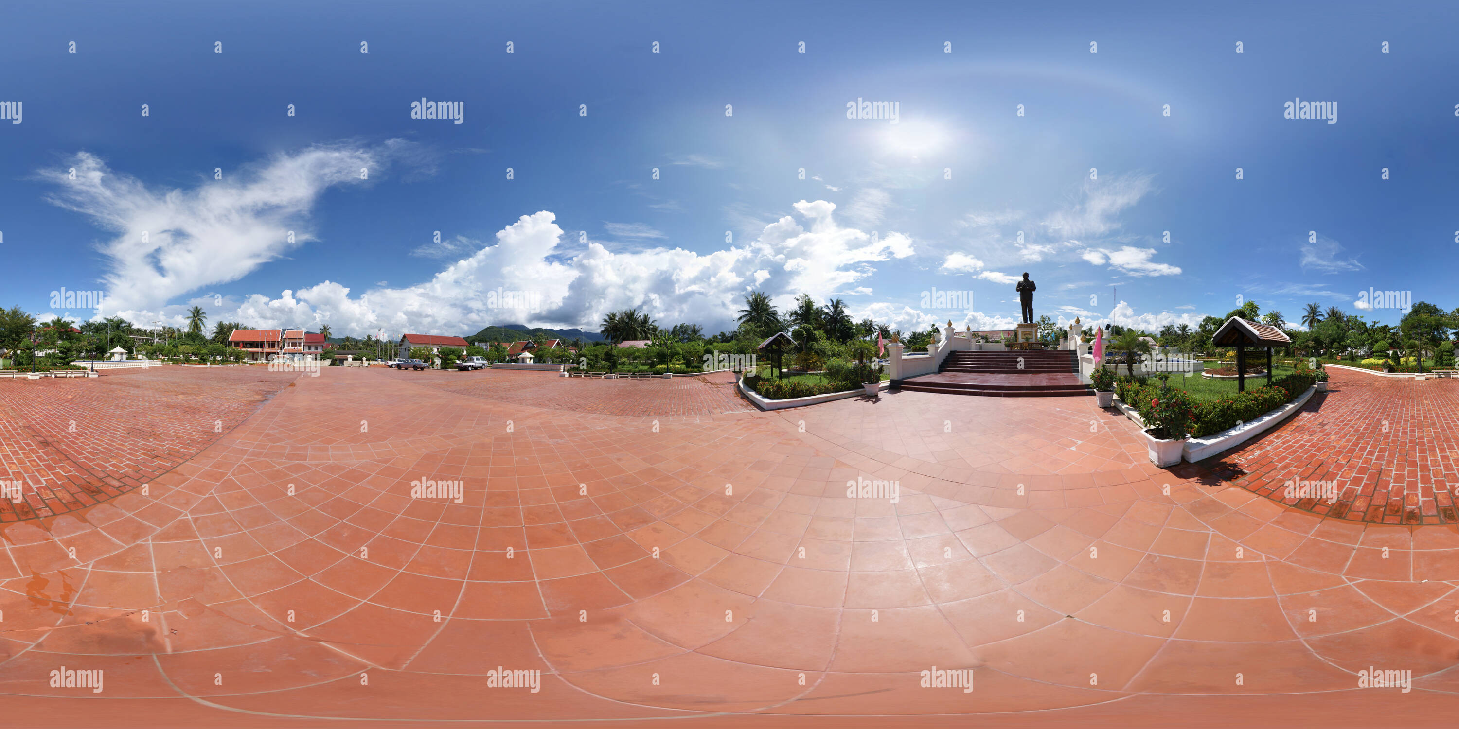 360 Grad Panorama Ansicht von Revolution in Luang Prabang Laos