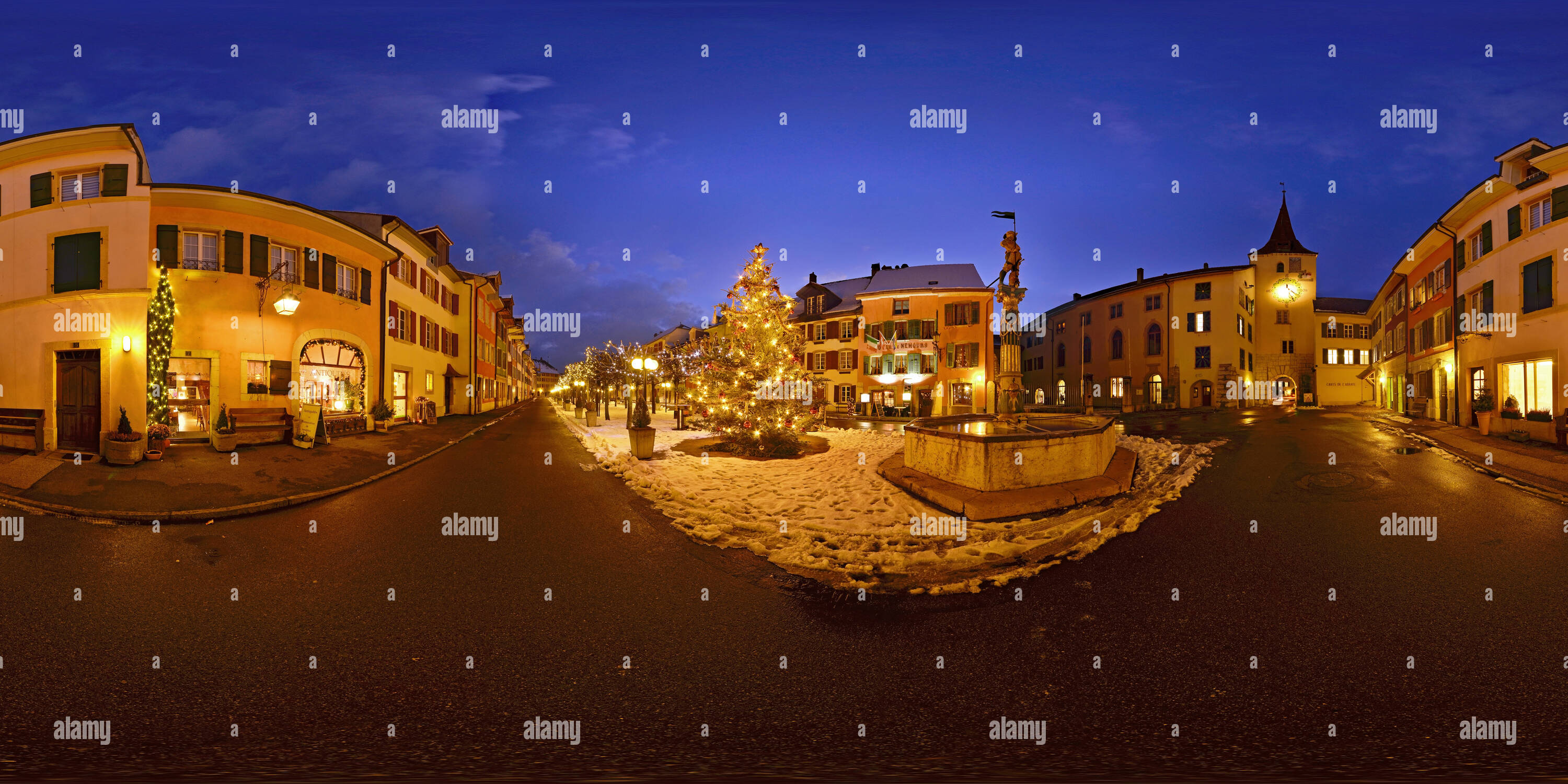 360 Grad Panorama Ansicht von Ville-Le Landeron