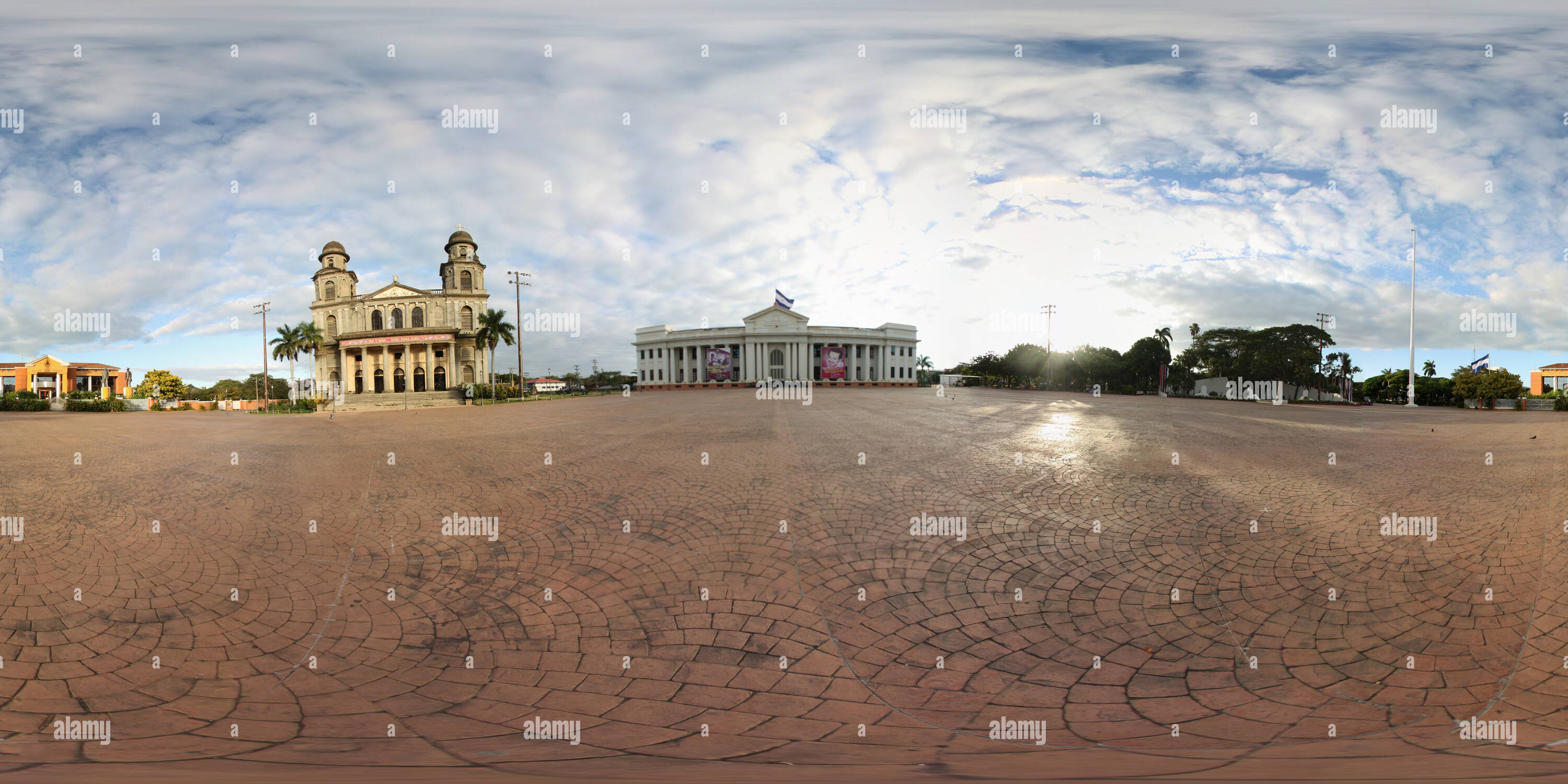 360 Grad Panorama Ansicht von Plaza de la República de Nicaragua