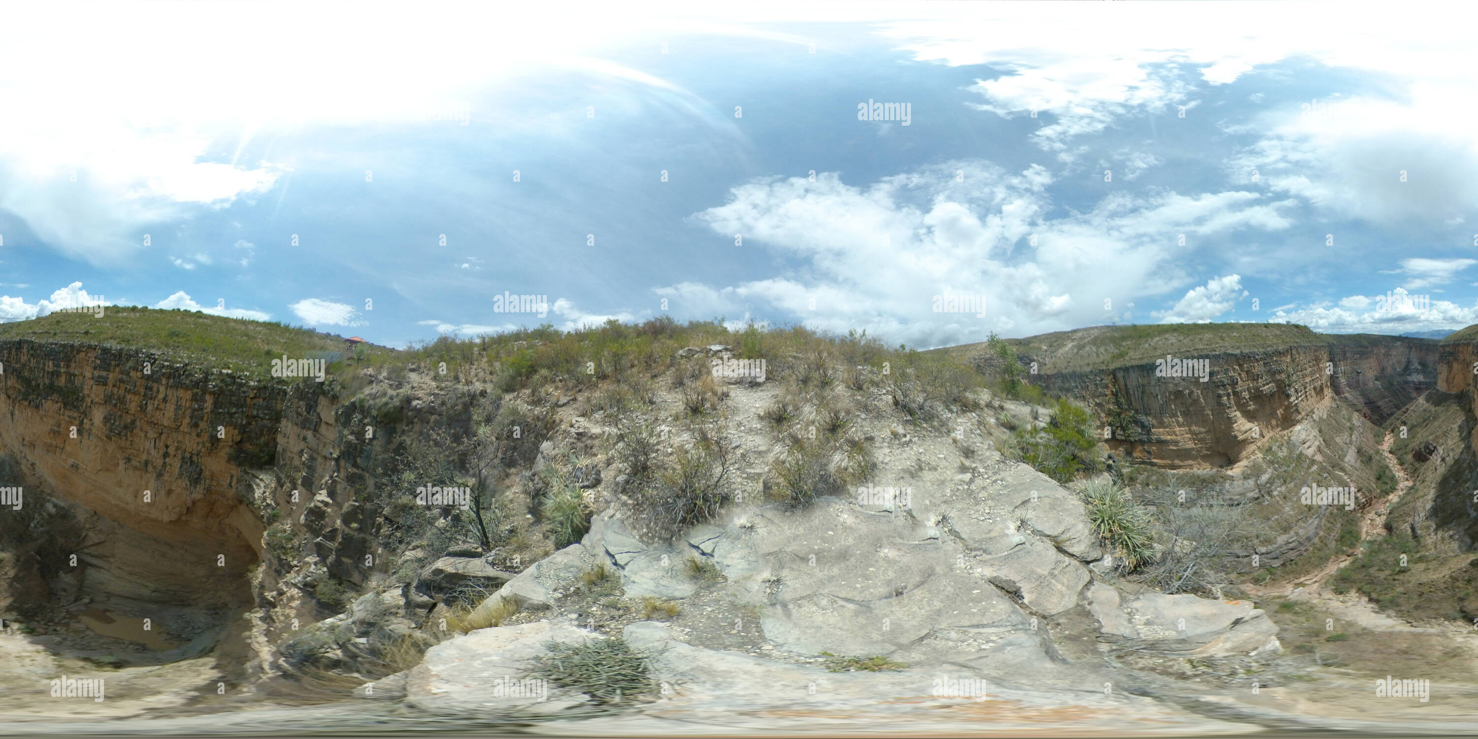 360 Grad Panorama Ansicht von Toro Toro National Park Canyon Bolivien