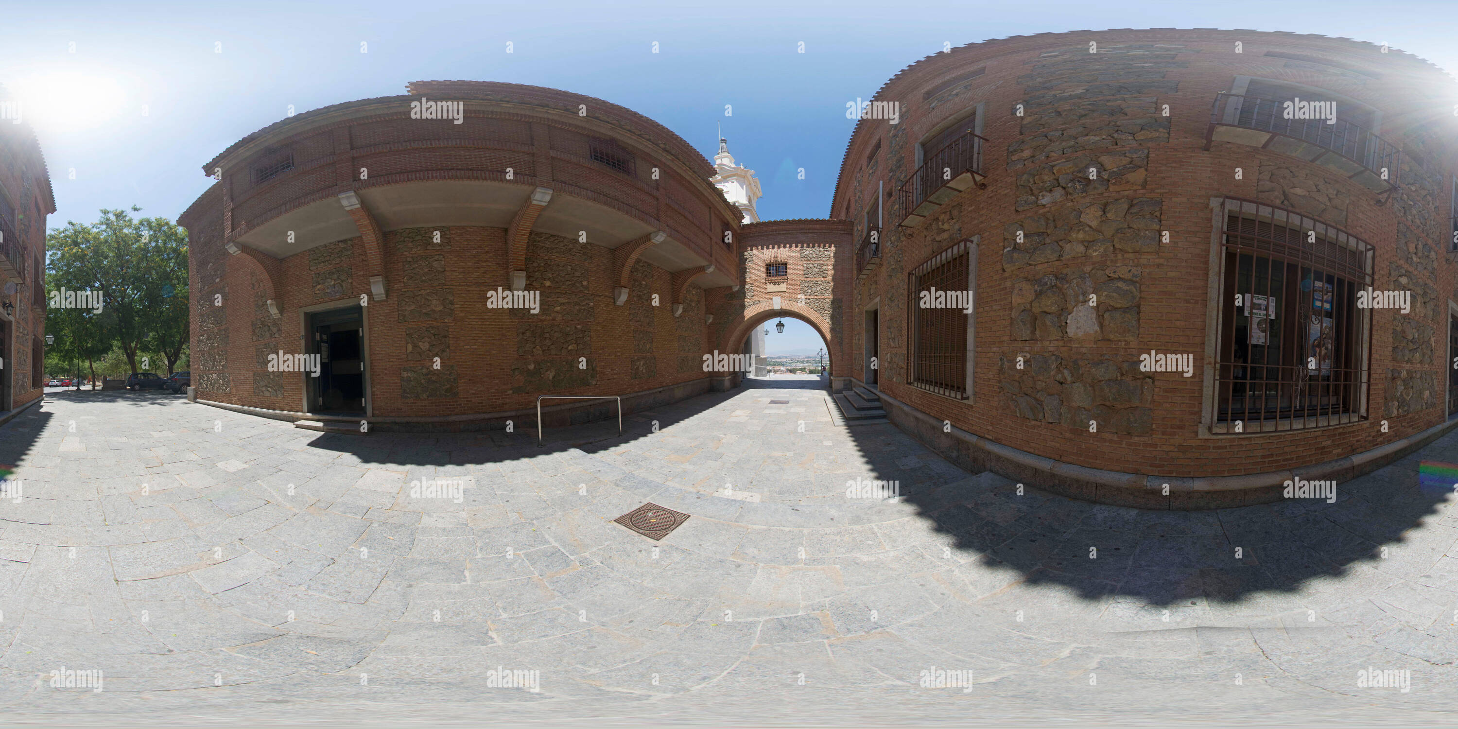 360 Grad Panorama Ansicht von 360° Panorama Bild des Santuario de la Fuensanta oder Heiligtum Unserer Lieben Frau von den heiligen Brunnen in Algezares, Murcia, Spanien