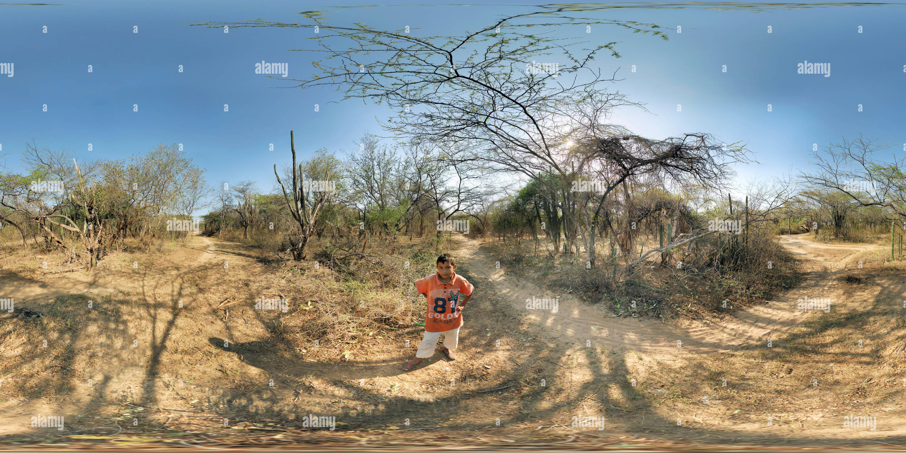 360 Grad Panorama Ansicht von Paisaje Wayuu Guajira