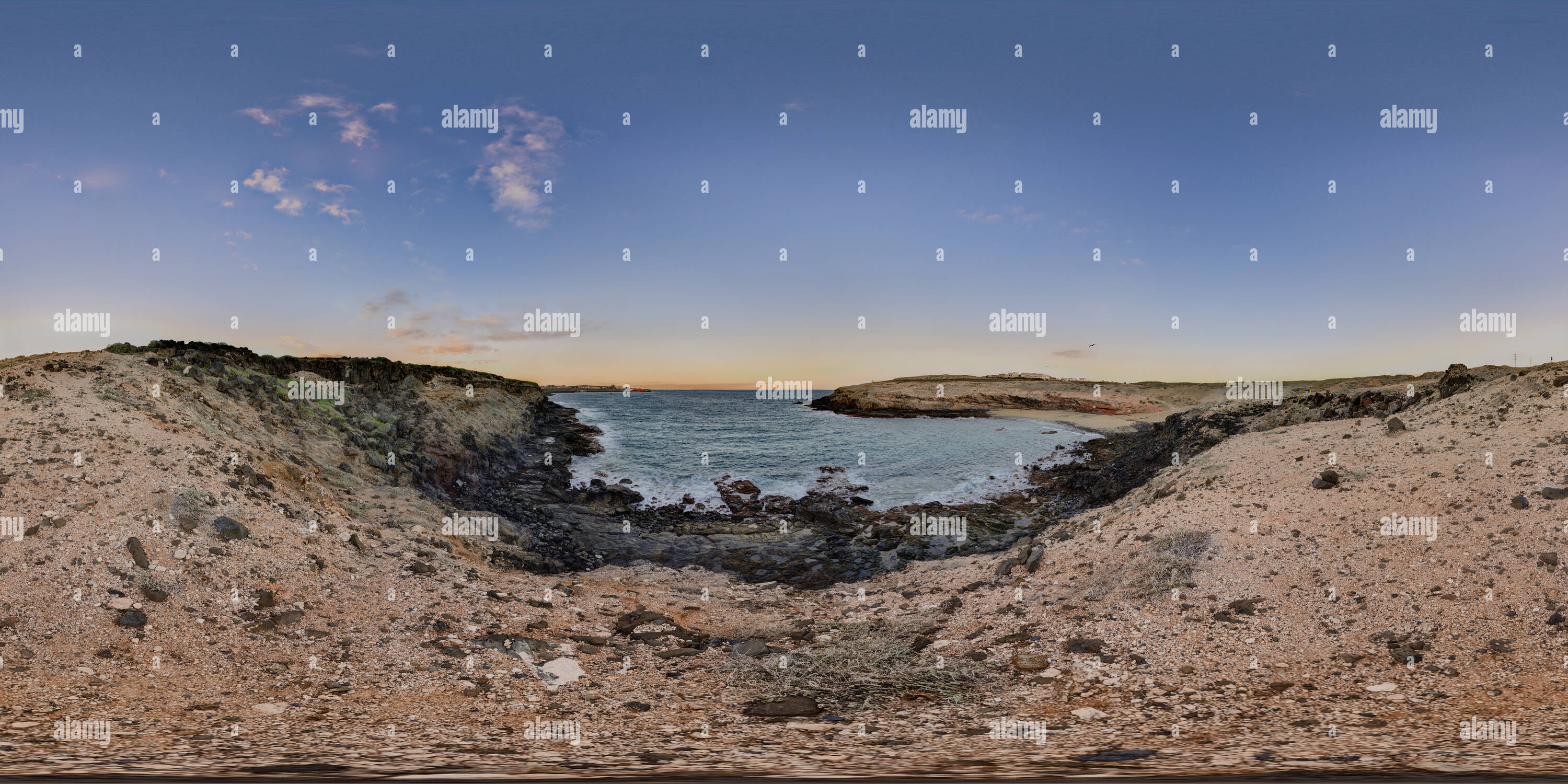 360 Grad Panorama Ansicht von Aguadulce Strand