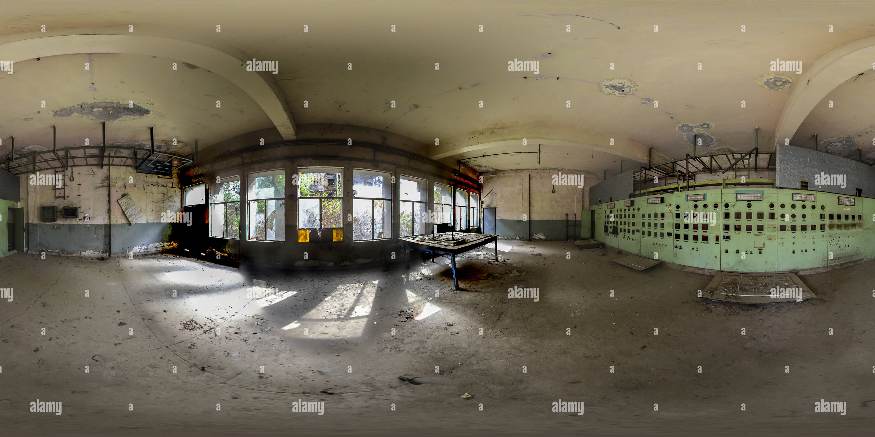 360 Grad Panorama Ansicht von UCIL Kontrollraum