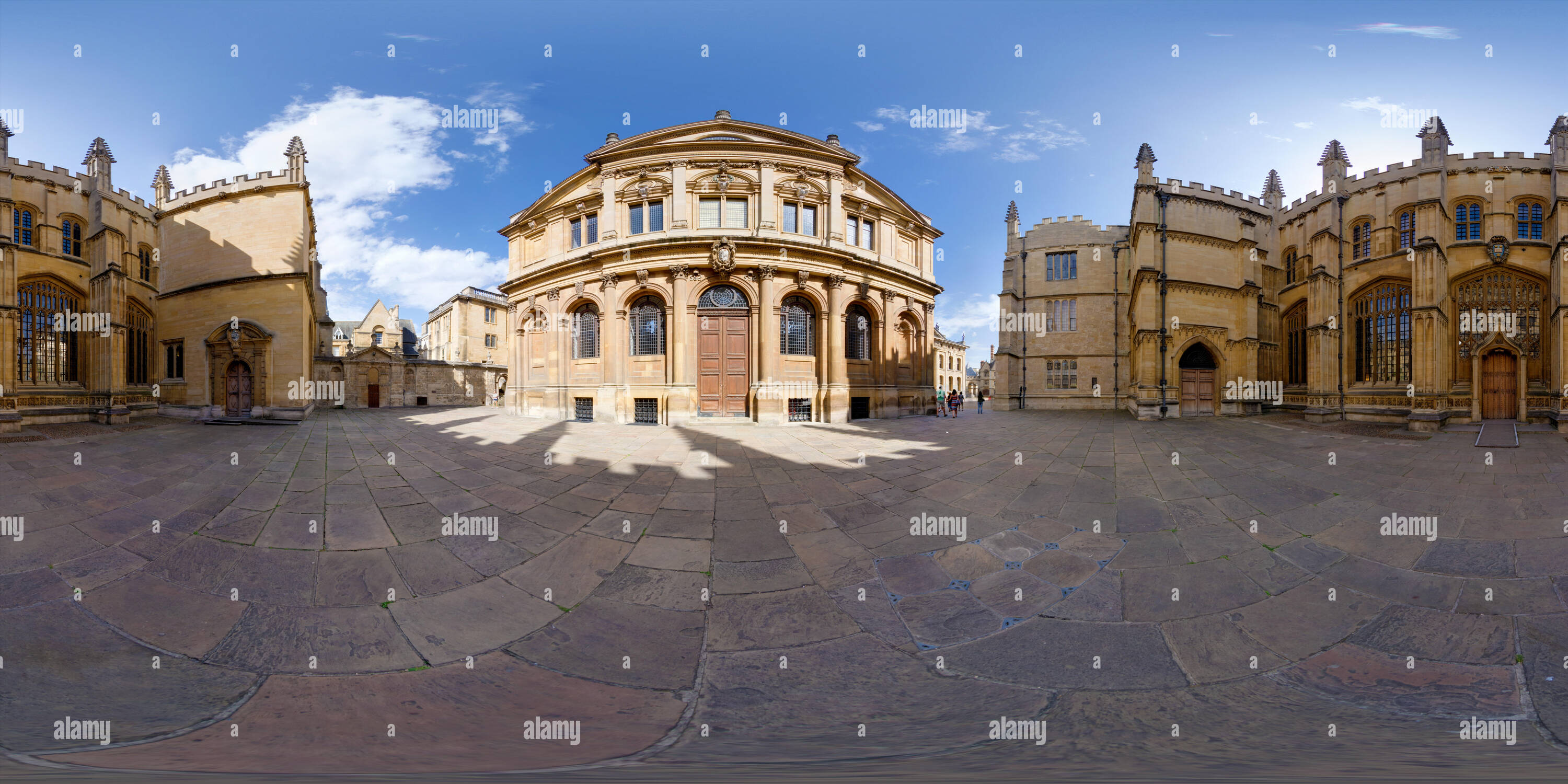 360 Grad Panorama Ansicht von Sheldonian Theatre, Oxford University