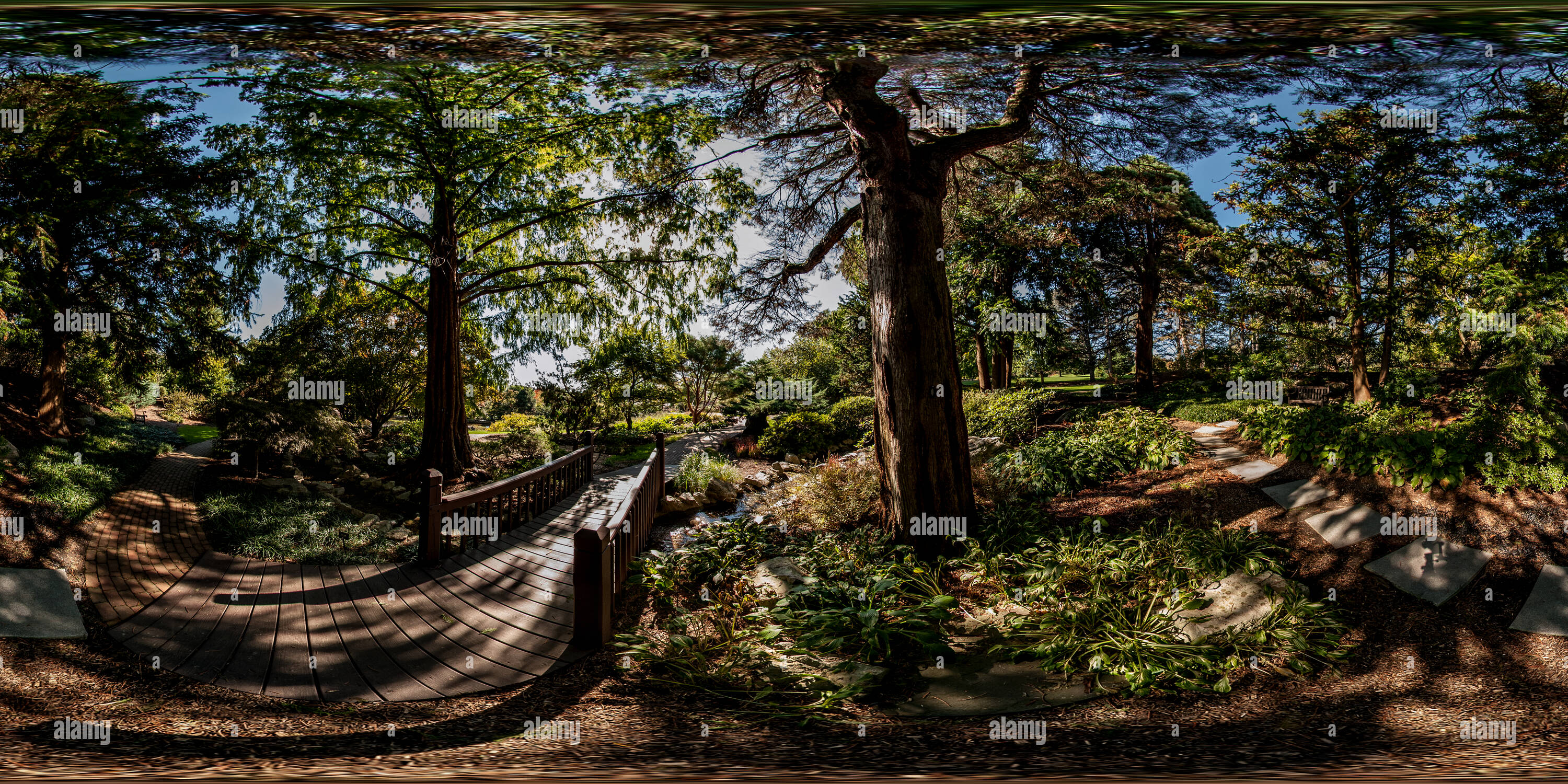 360 Grad Panorama Ansicht von Hershey Gardens, Hershey, PA