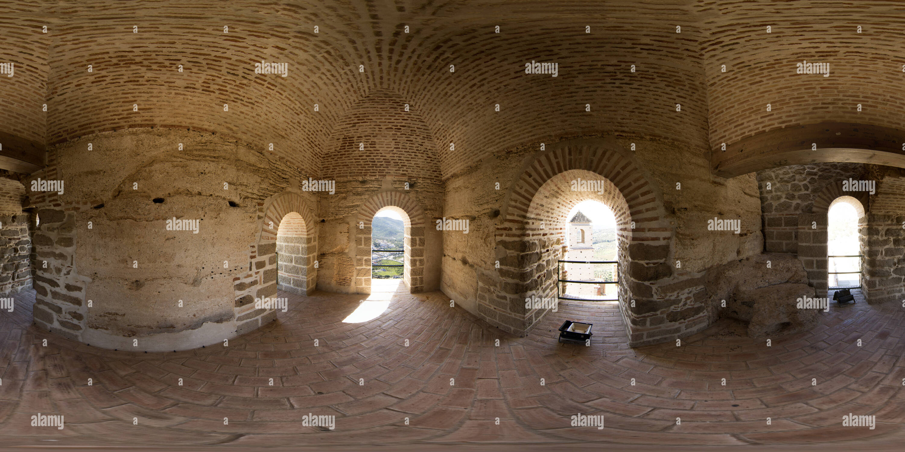 360 Grad Panorama Ansicht von Turm von San Pedro's Castle