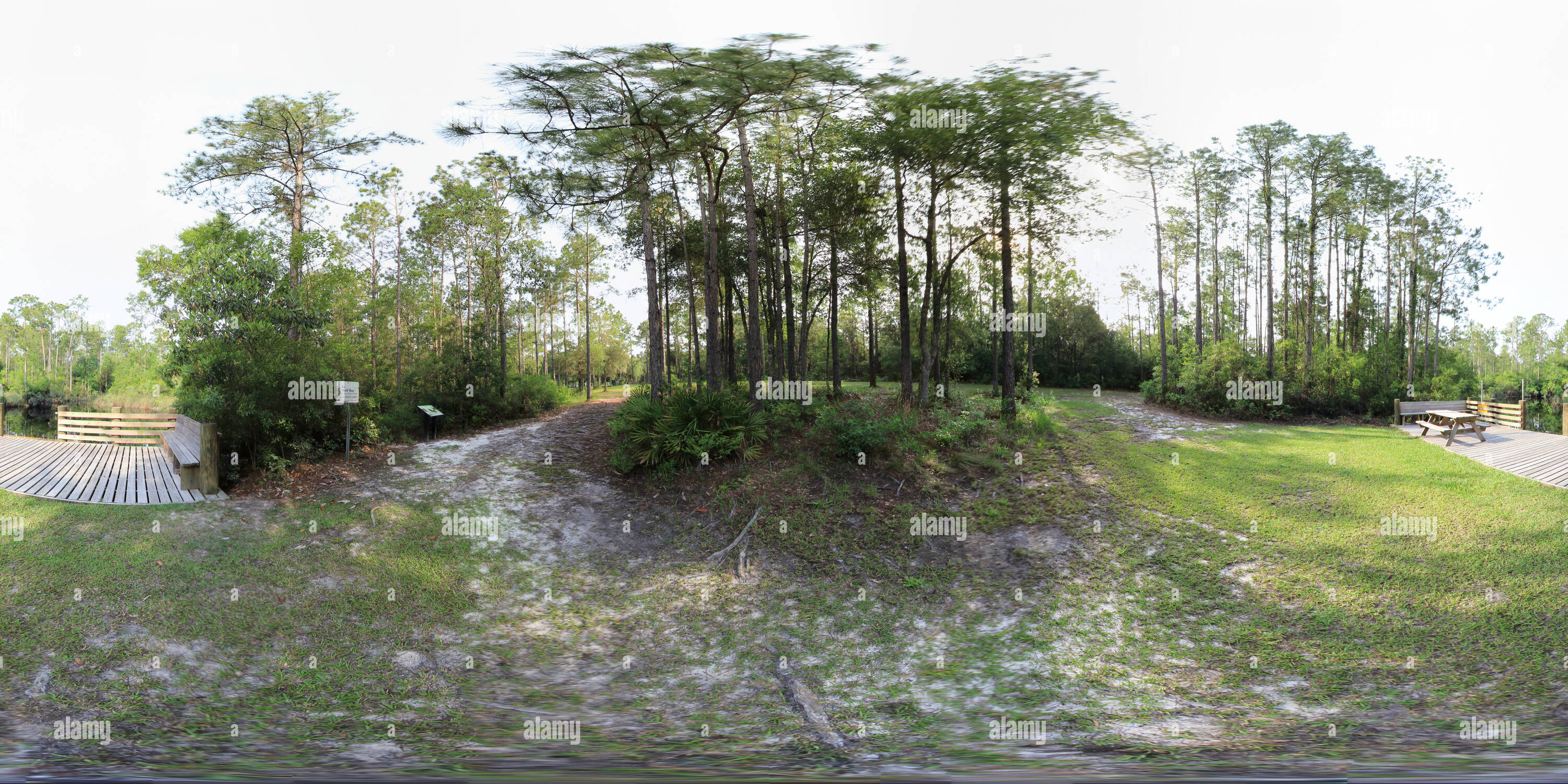 360 Grad Panorama Ansicht von Graham Creek Canoe Launch