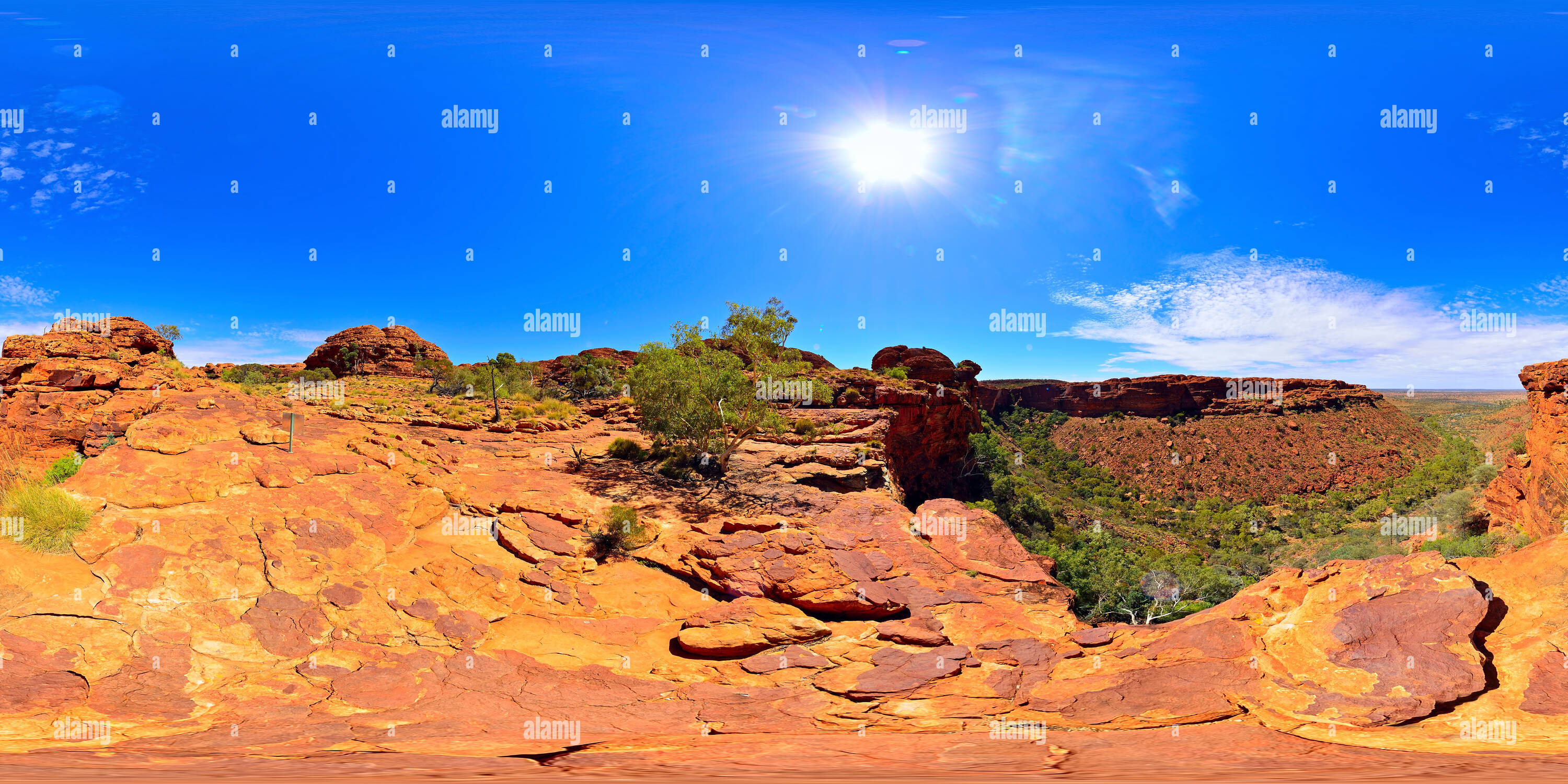 360 Grad Panorama Ansicht von Am Rande des King's Canyon