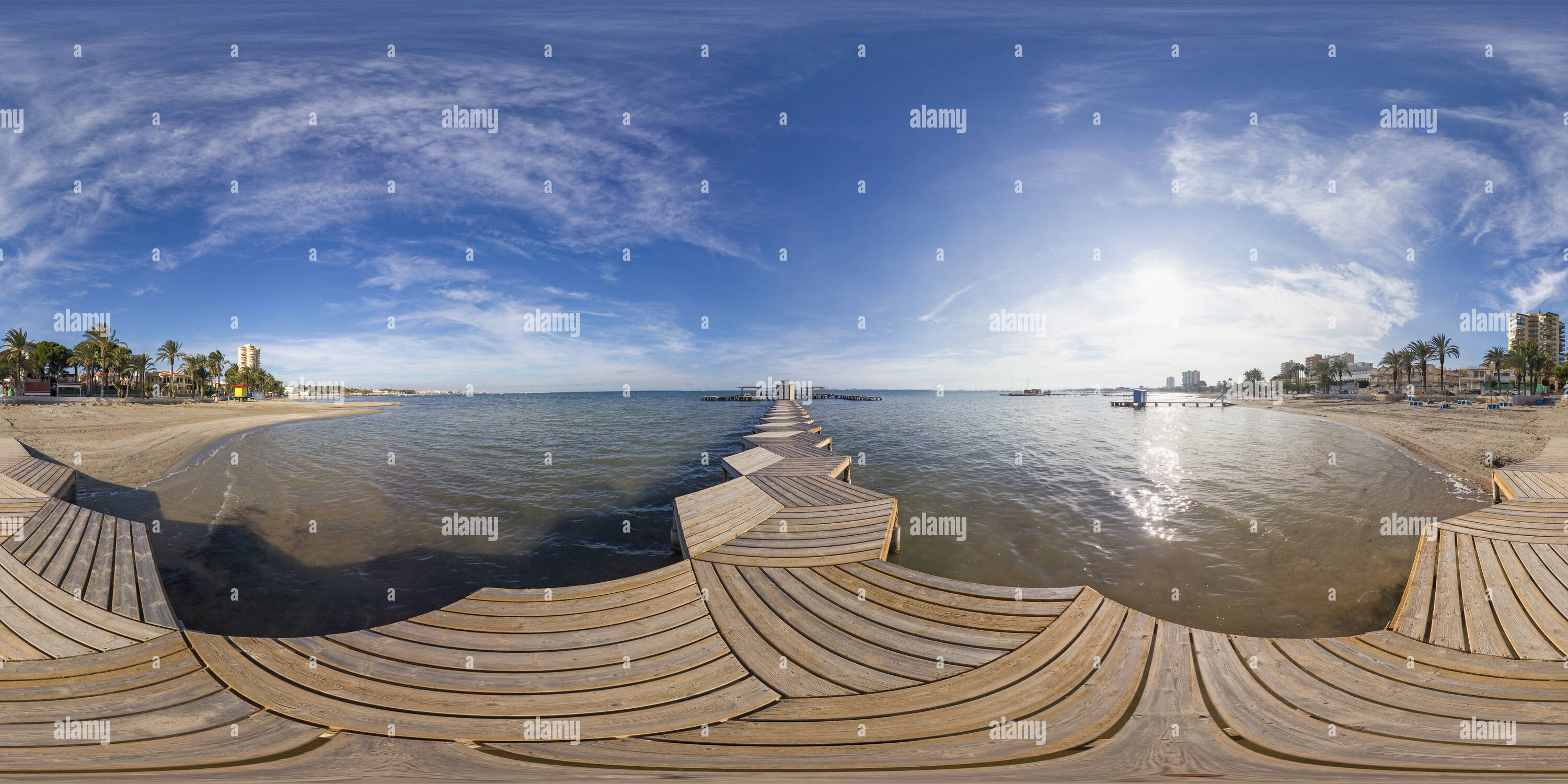360 Grad Panorama Ansicht von Santiago De La Ribera