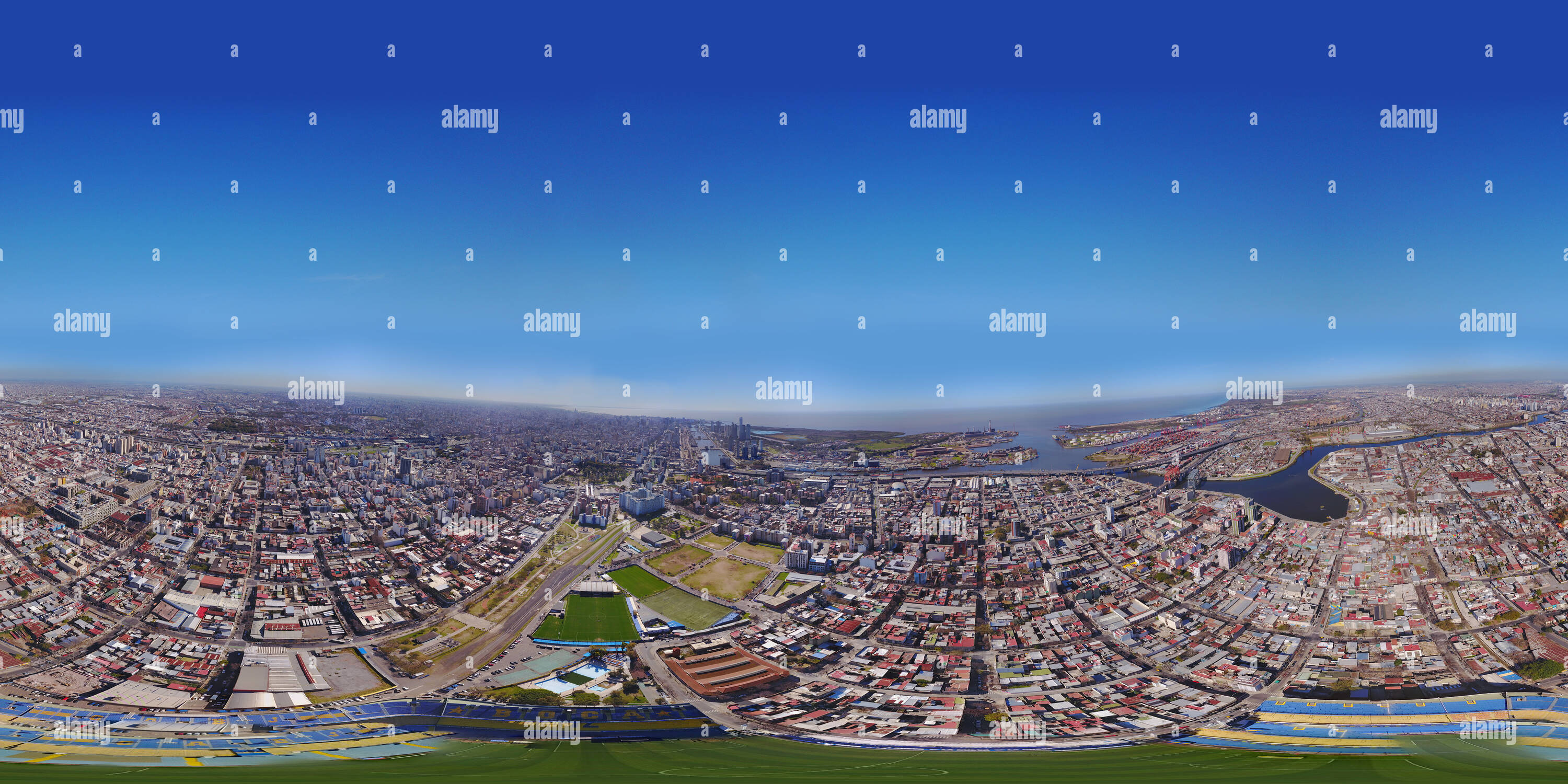 360 Grad Panorama Ansicht von La Bombonera, Buenos Aires, Argentinien